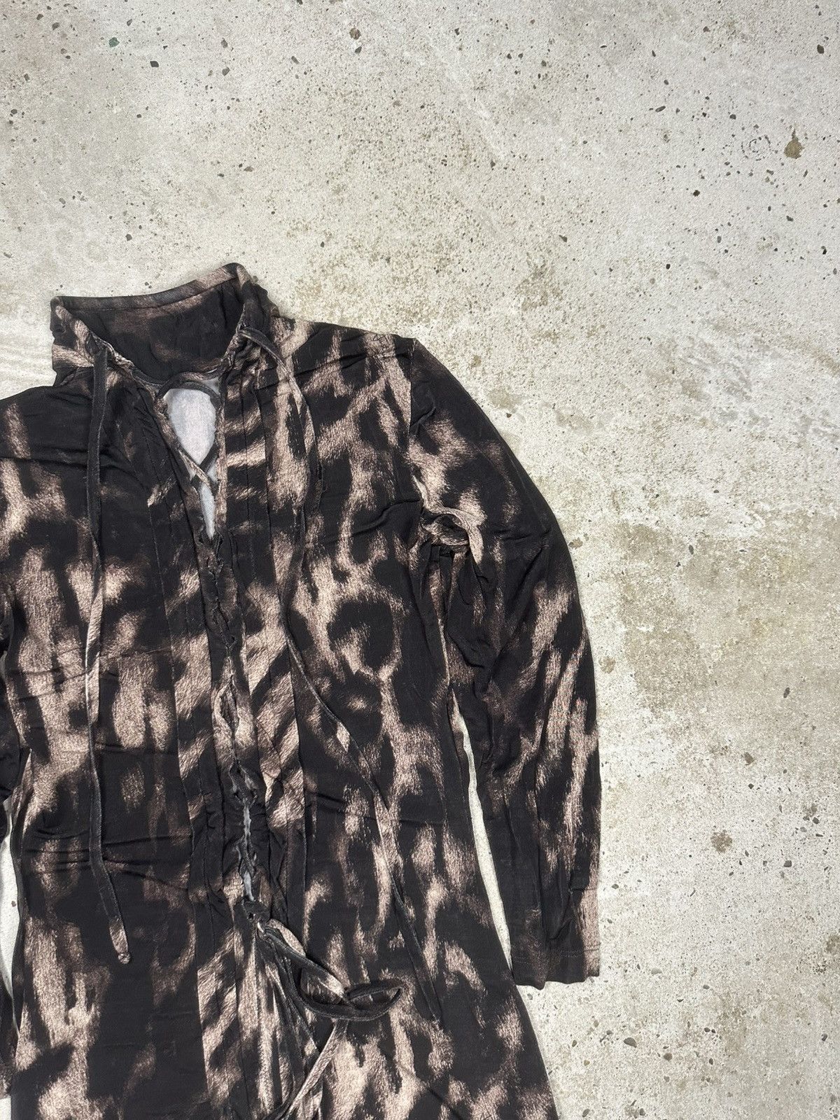 Just Cavalli Vintage 2000s Just Cavalli Animal Print Corset Style Shirt Size S / US 4 / IT 40 - 7 Thumbnail