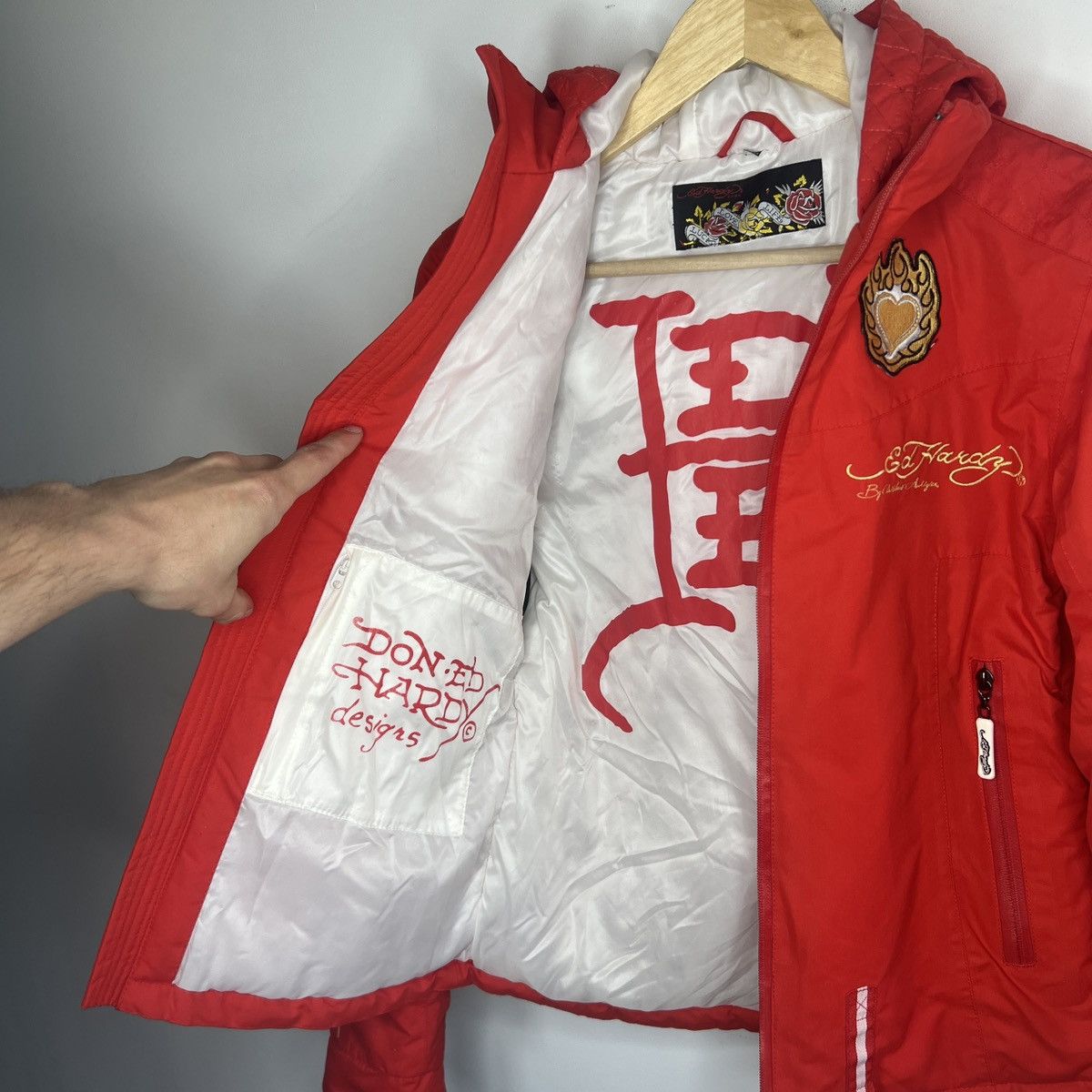 Ed Hardy × Vintage 🥵 Ed Hardy 🥶 Ski Winter Jacket Full Print Size M / US 6-8 / IT 42-44 - 12 Thumbnail