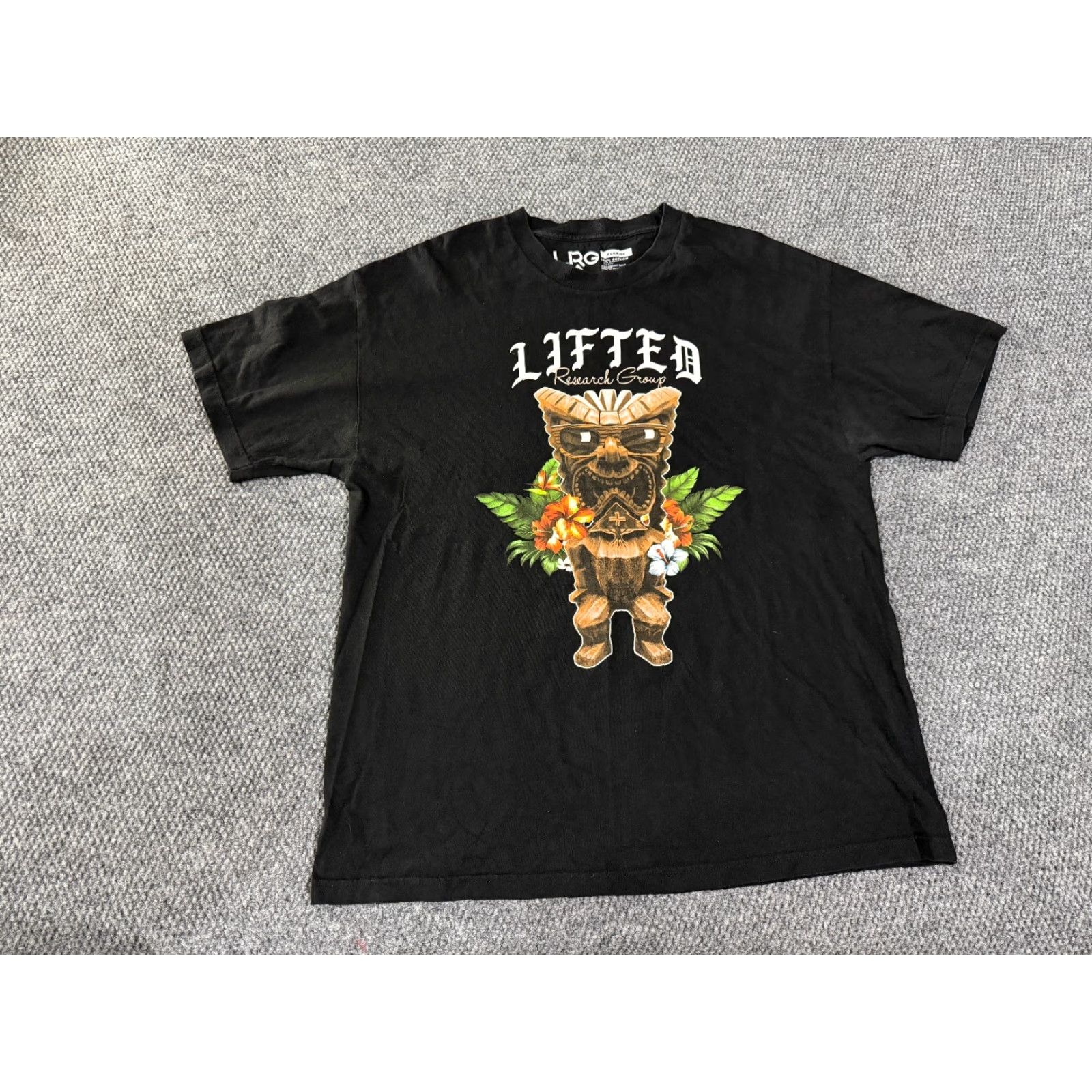 Vintage LRG graphic t shirt mens XL black skull tropical streetwear hiphop culture Shirt Mens XL Black Skull Tropical Streetwear HipHop Culture Size US XL / EU 56 / 4 - 2 Thumbnail