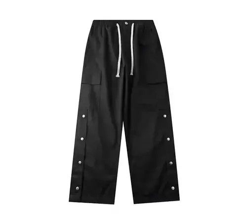 21SS Indigo Union Japan Black Worker Buttons Pants