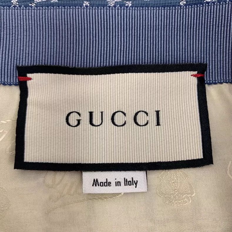 Gucci Gucci Blue logo jacquard full-print metal buckle wool short Size 25" / US 0 / IT 36 - 5 Thumbnail