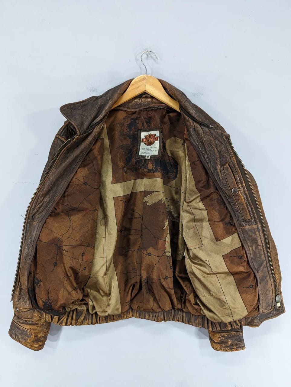 Harley Davidson 💥Offer Me💥VTG 80s Harley Davidson Leather Bikers Jackets Size US L / EU 52-54 / 3 - 17 Thumbnail