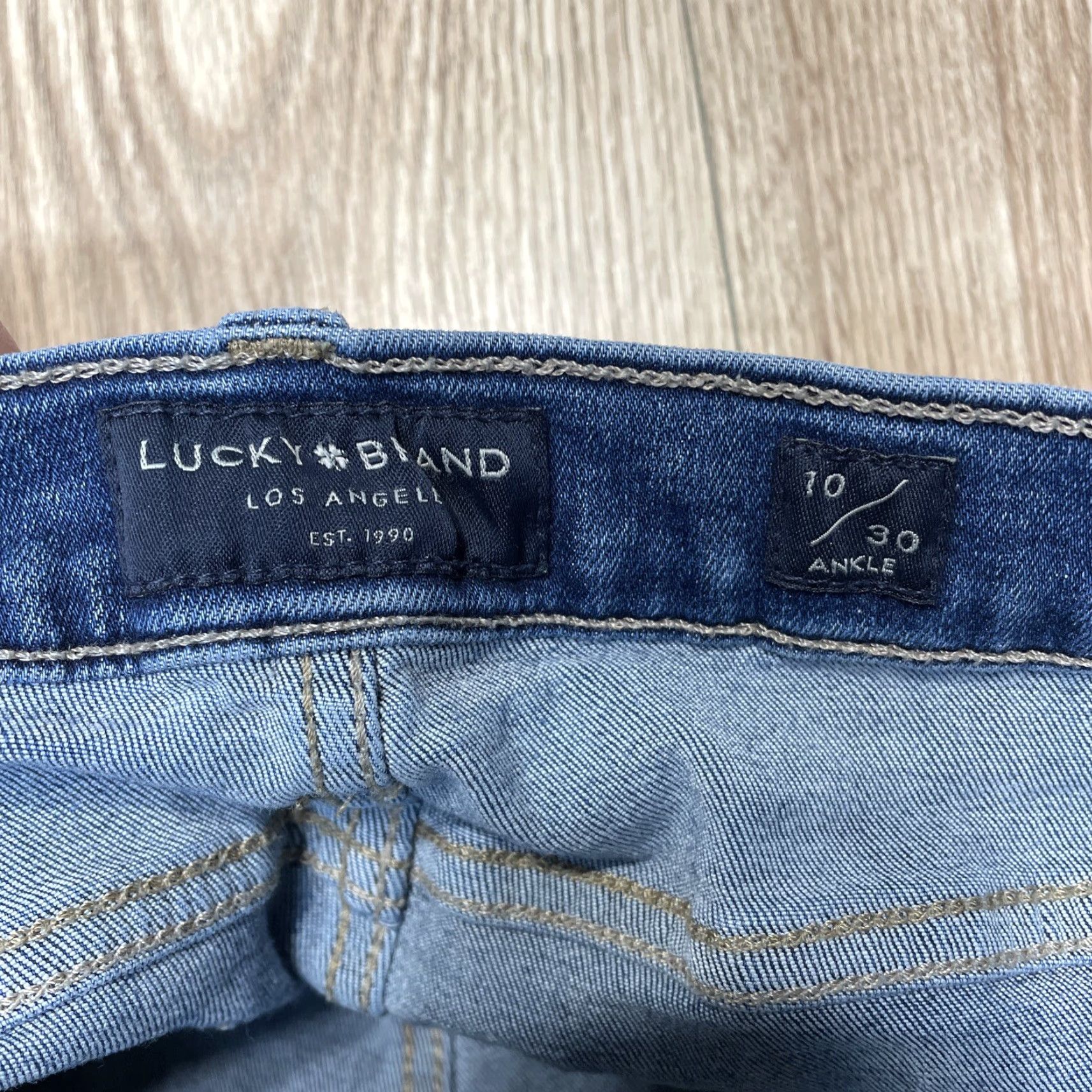 Lucky Brand Lucky Brand Bridgette Ankle High Rise Skinny Jeans 10/30 Blue Womens Size ONE SIZE - 2 Thumbnail