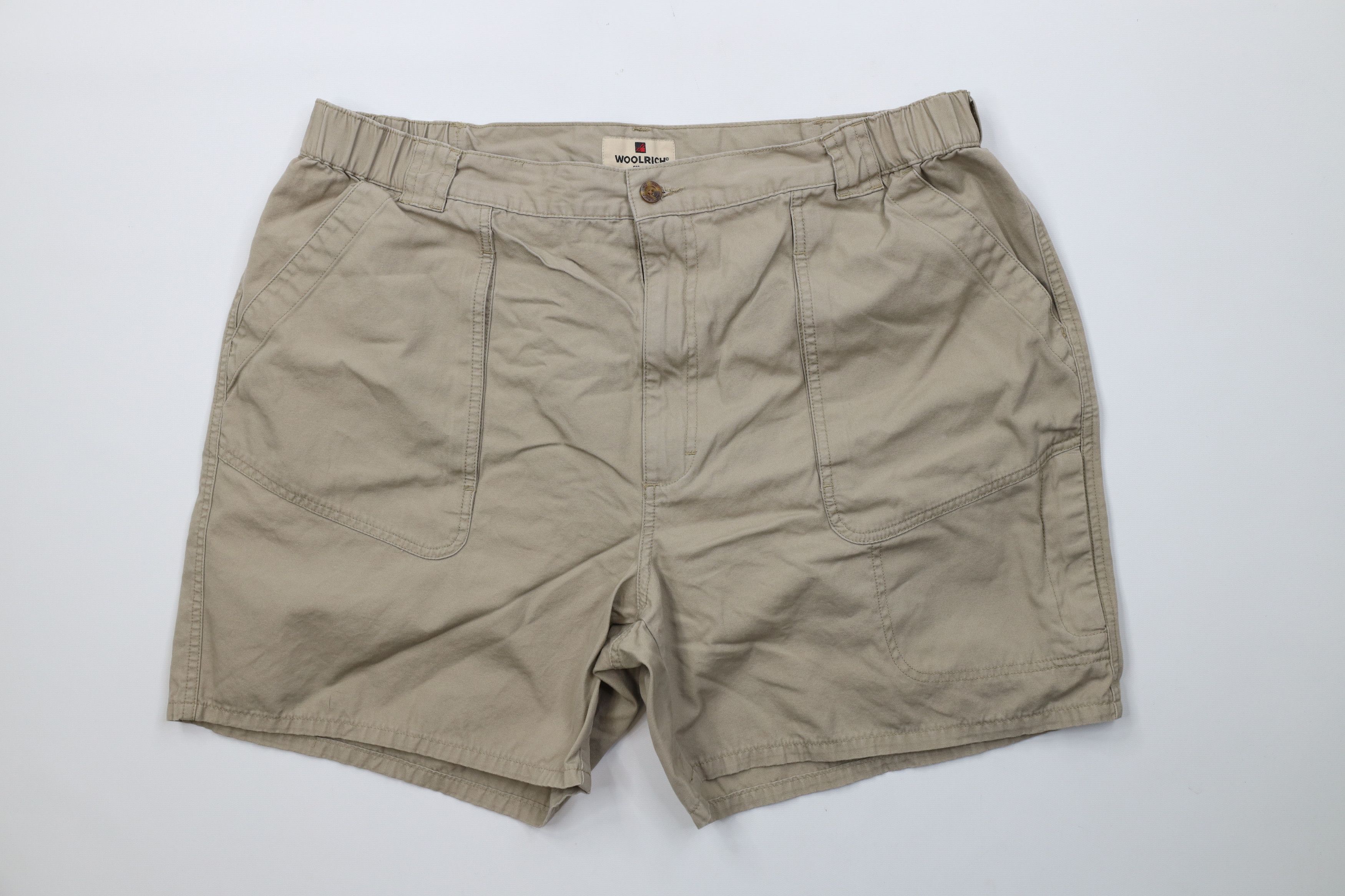 Woolrich Woolen Mills Vintage 90s Woolrich Above Knee Trekking Hiking Shorts Beige Size US 38 / EU 54 - 1 Thumbnail