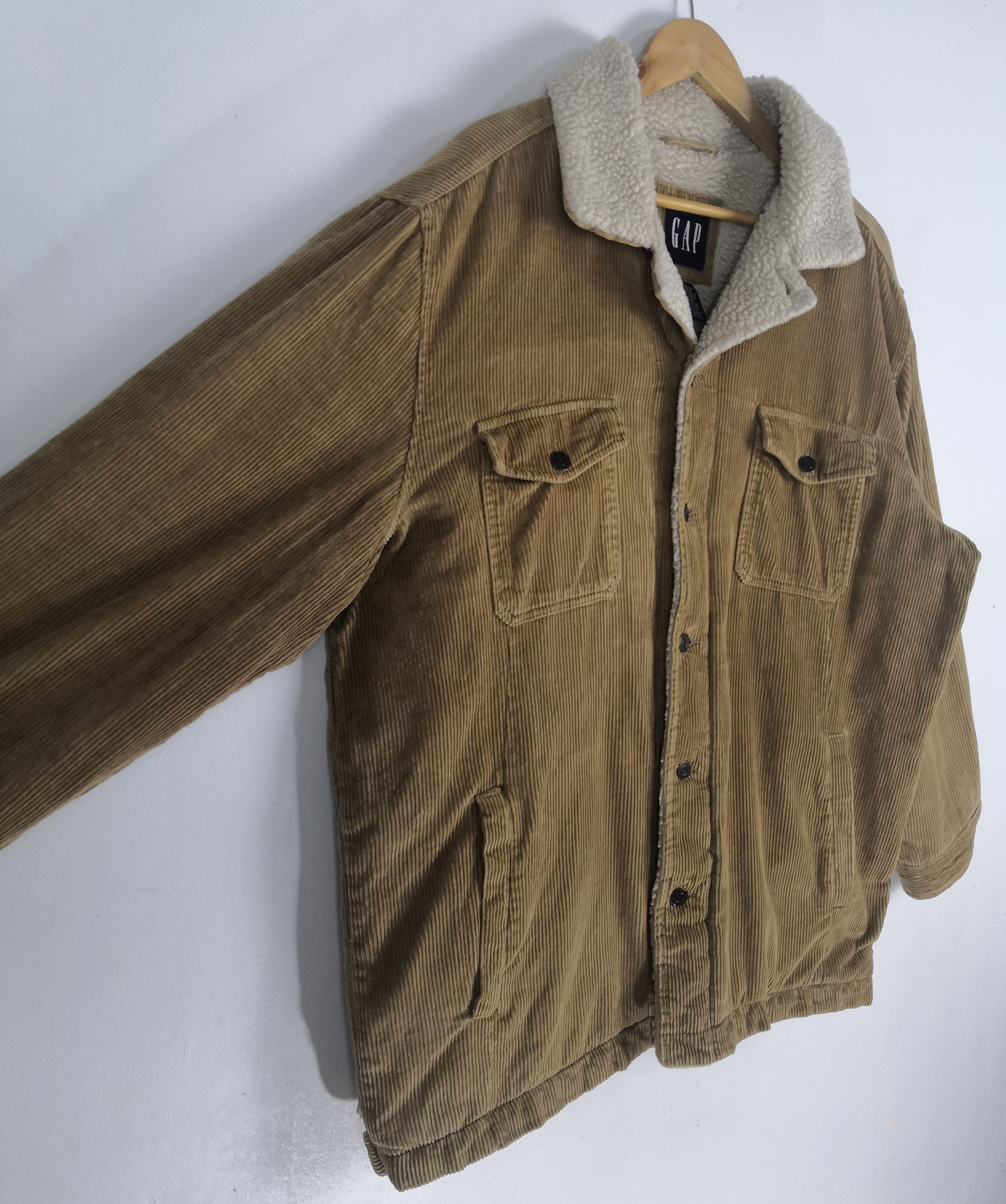 Gap Vintage Gap Sherpa Corduroy Winter Jacket Snow Size US L / EU 52-54 / 3 - 5 Thumbnail
