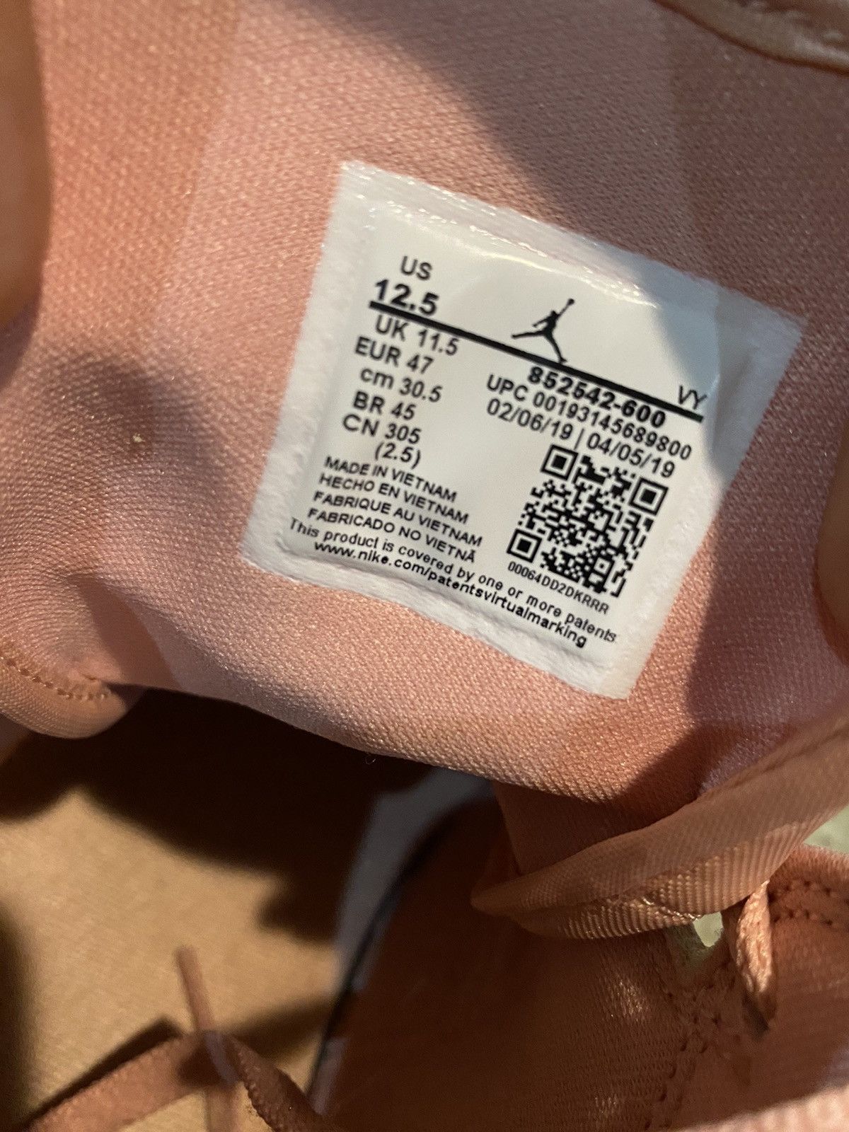 Jordan Brand × Nike Nike Air Jordan 1 Mid Coral Gold Size US 12.5 / EU 45-46 - 6 Thumbnail