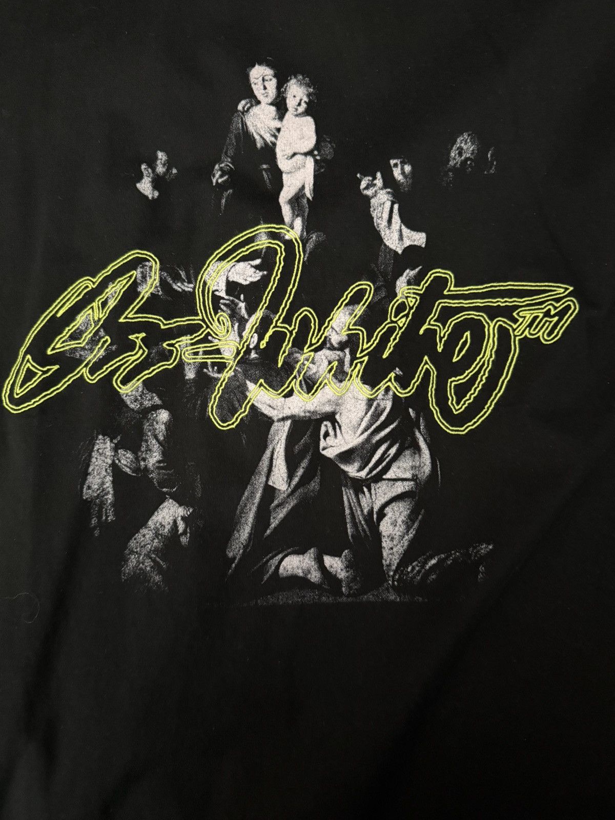 Off-White OFF-WHITE Black Script Mary Skate T-shirt Size US XL / EU 56 / 4 - 1 Thumbnail