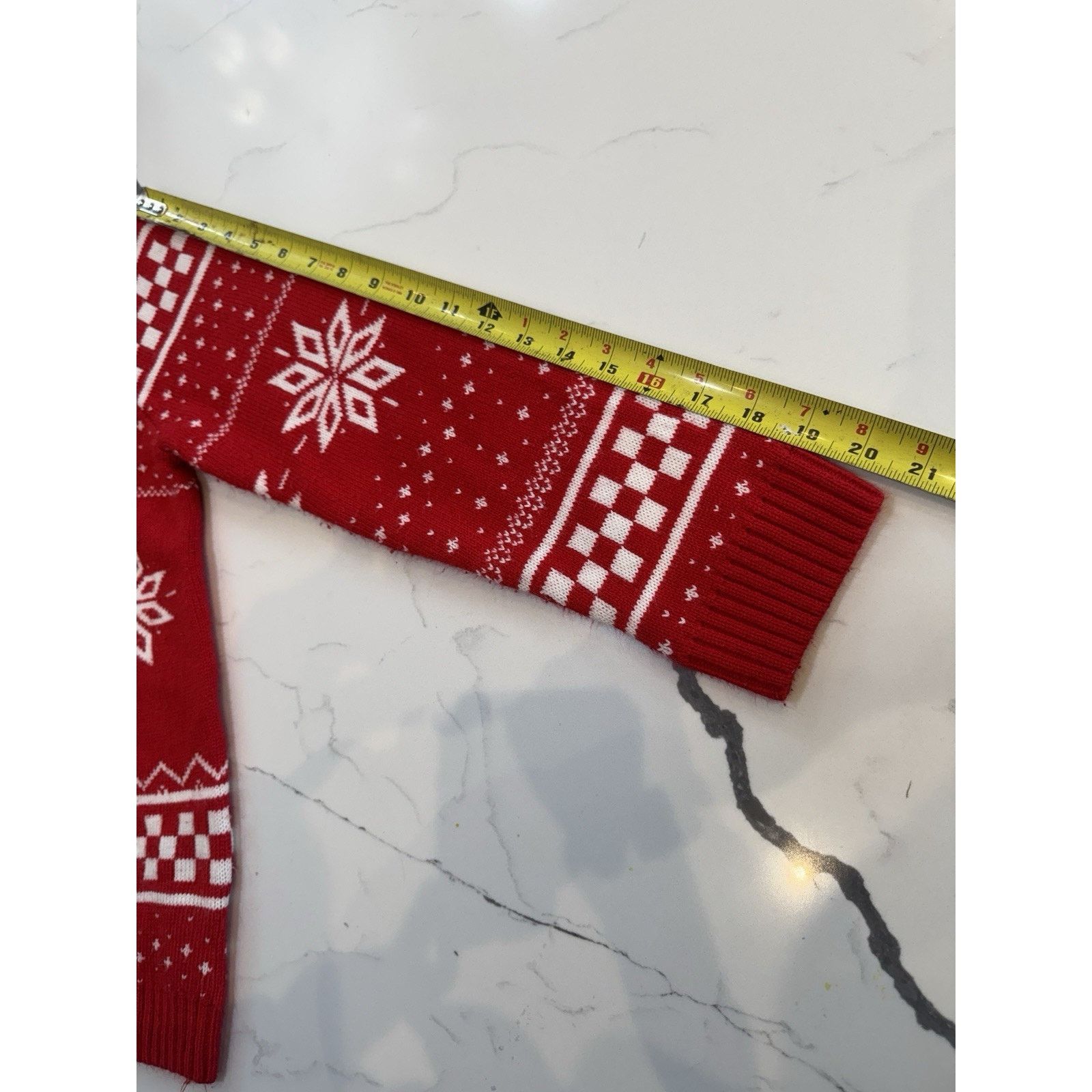Holiday Brand Ugly Christmas Sweater Kids Youth L Red Santa Snowflake Knit Size L / US 10 / IT 46 - 5 Thumbnail