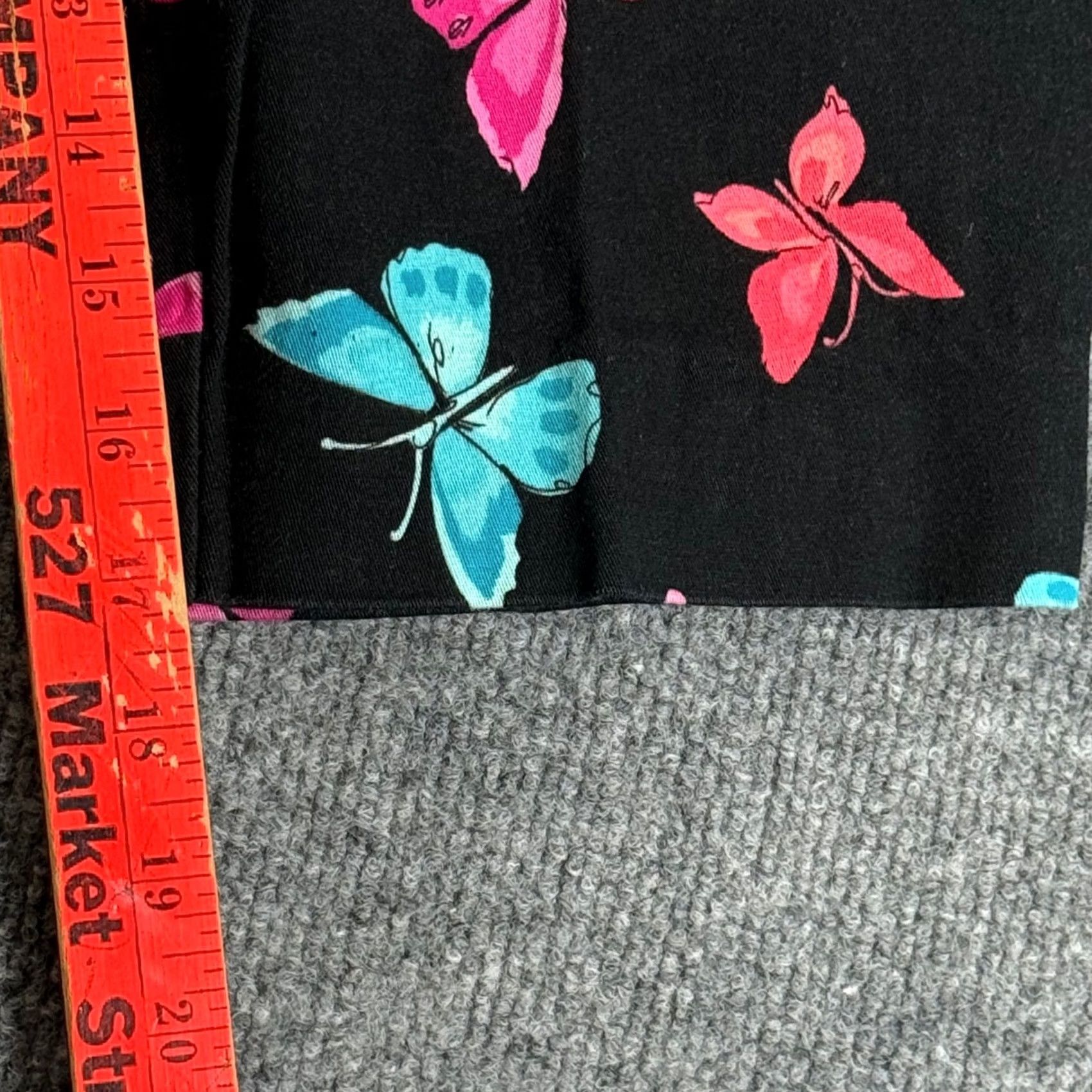 Vintage Vintage Briggs Petite Butterfly Print Crop Pants Black Casual Capris 10P Size 32" / US 10 / IT 46 - 7 Thumbnail