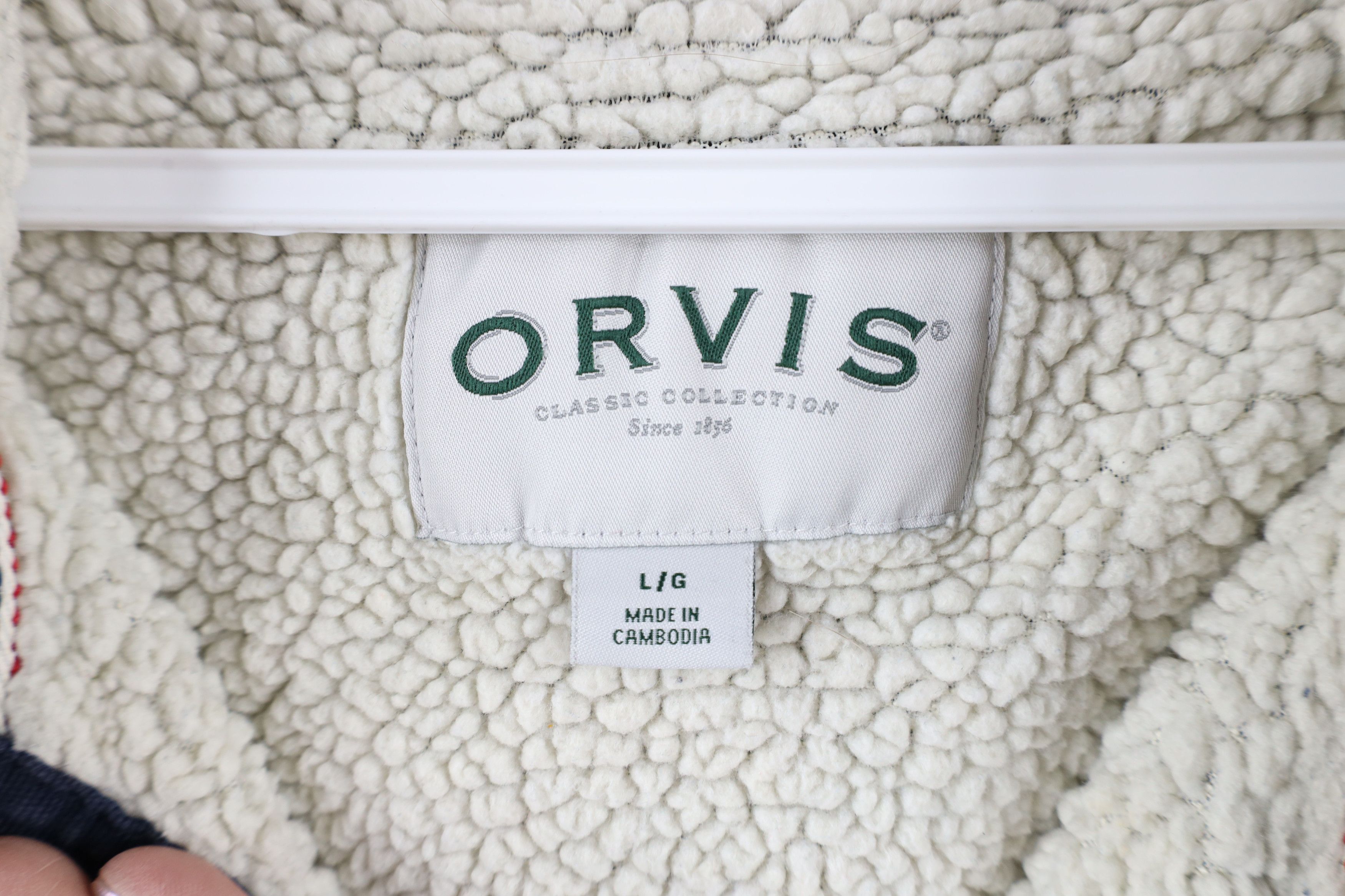 Orvis × Vintage Orvis Spell Out Deep Pile Fleece Lined Half Zip Sweater Size US L / EU 52-54 / 3 - 6 Thumbnail