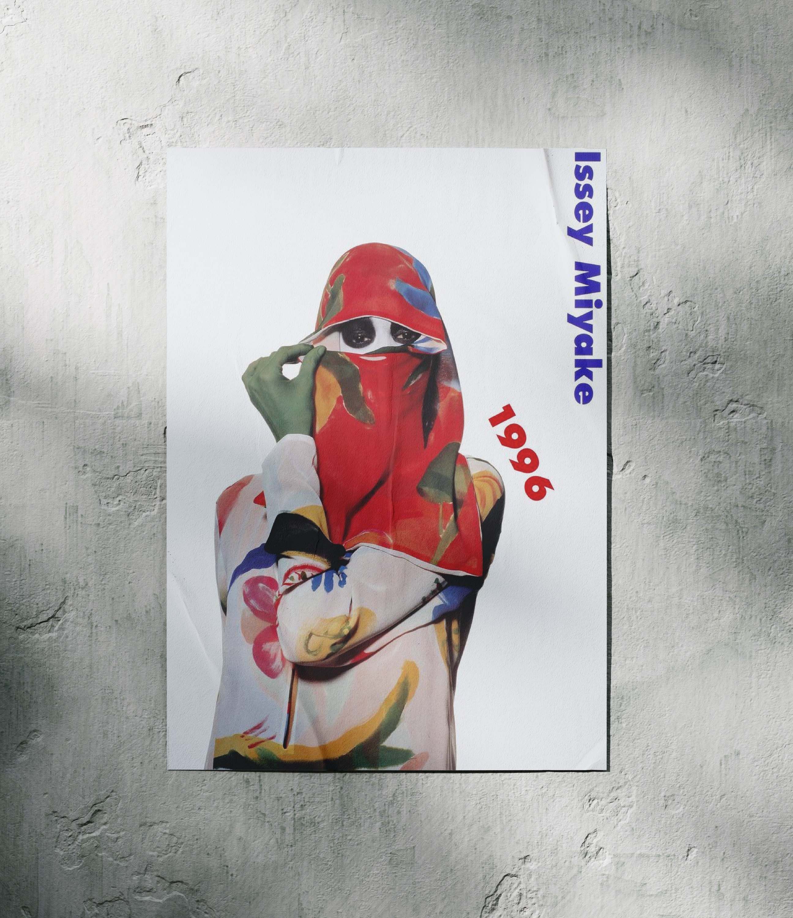 Issey Miyake Issey Miyake 1997 Poster Print Gift Vintage Archive Size ONE SIZE - 1 Thumbnail
