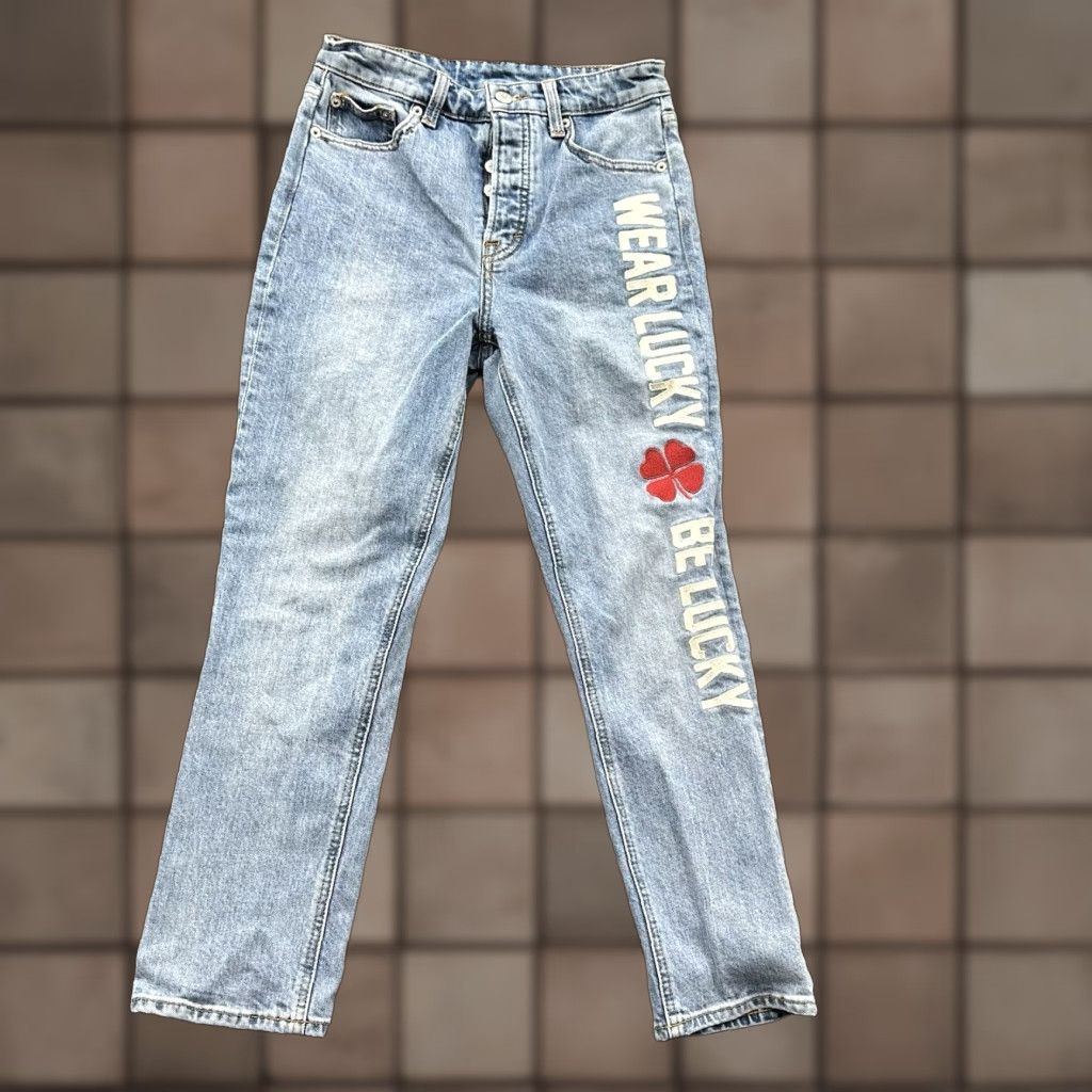 Lucky Brand Lucky Brand Jeans Dungarees Bridgette Straight Size 27 Large Blue Denim 90s City USA Womens Regular Vintage No N/A Size 27" / US 4 / IT 40 - 1 Thumbnail