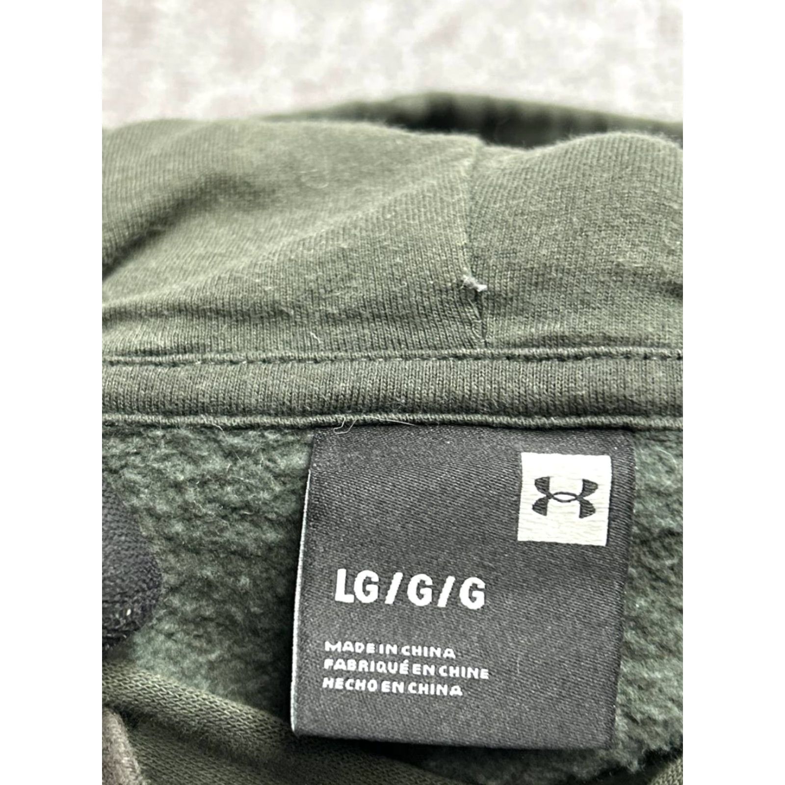 Under Armour Under Armour Rival Hoodie Mens L Green Cotton Fleece Lined Raglan Sleeve Pullover Hooded Size US L / EU 52-54 / 3 - 6 Thumbnail