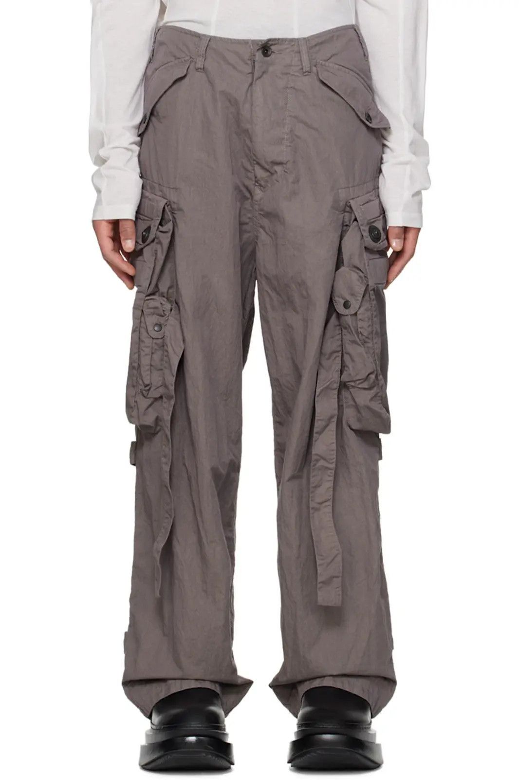 Julius Julius FW22 Satin Asymmetrical Trousers | Grailed