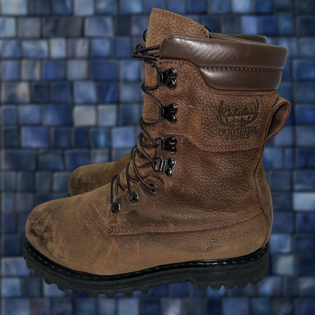 Cabela’s Outfitter Series GTX Boots Leather Lace Up Insulated Goodyear Brown 9D Men Work Boot Brown Leather US 9 D Shoes