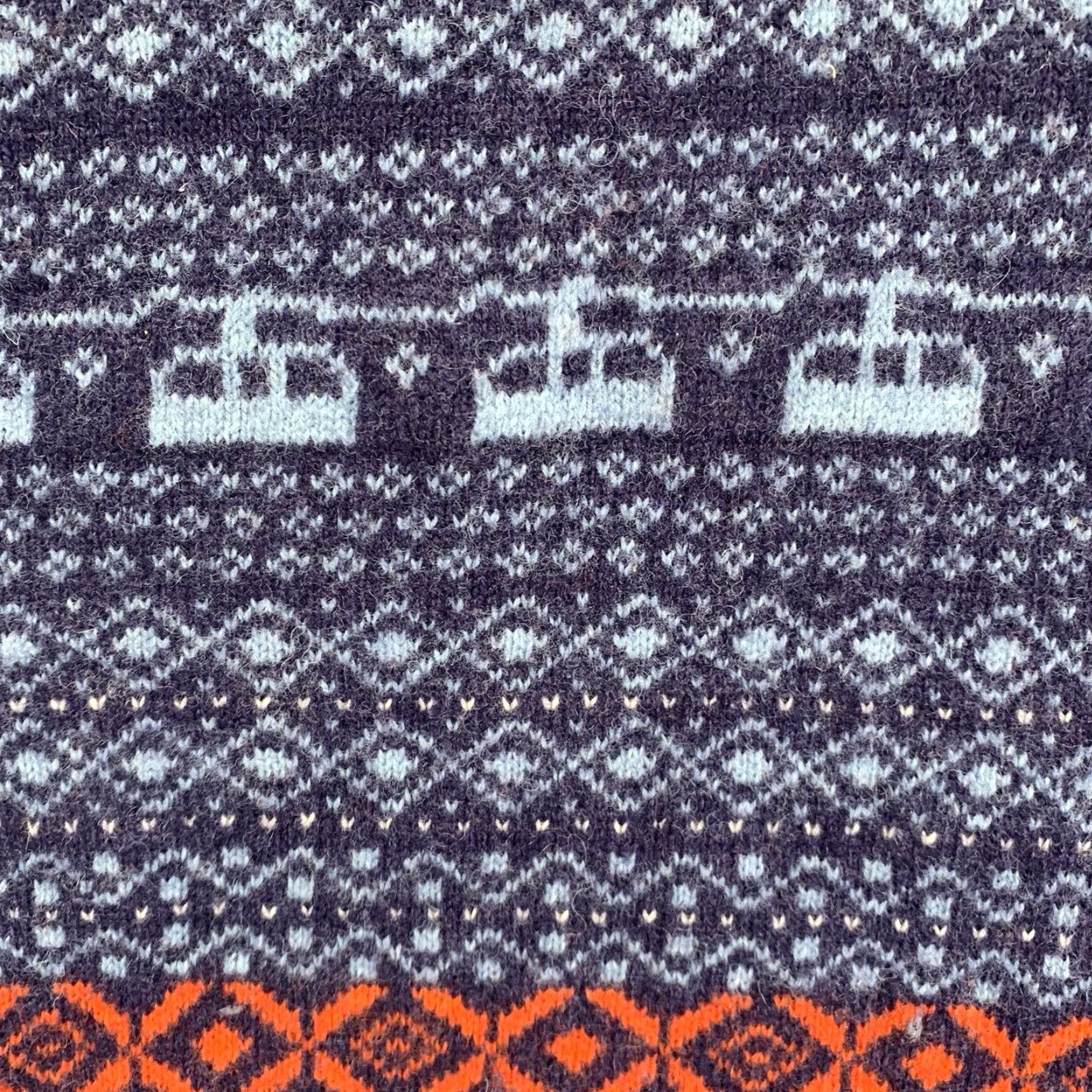 Original Penguin Vintage Men's XL Sweater Wool Nylon Fair Isle Pattern Crew Neck Pullover Fall Winter Retro 80s 90s Size US XL / EU 56 / 4 - 2 Thumbnail