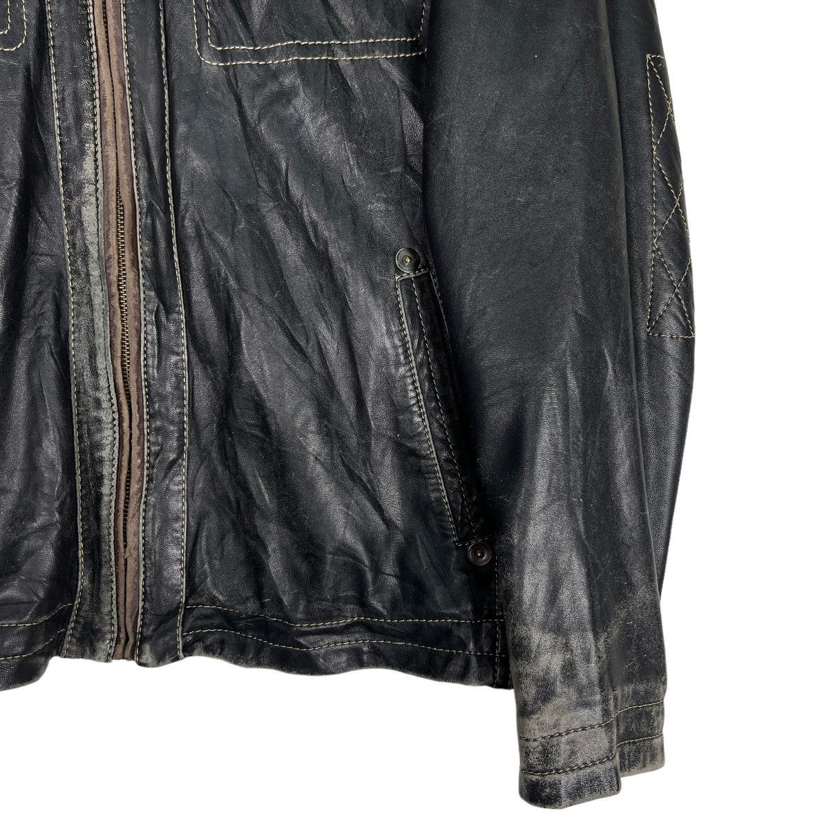 14th Addiction 🔥 G STAGE LEATHER RIDER MOTO JACKET Size US L / EU 52-54 / 3 - 5 Thumbnail