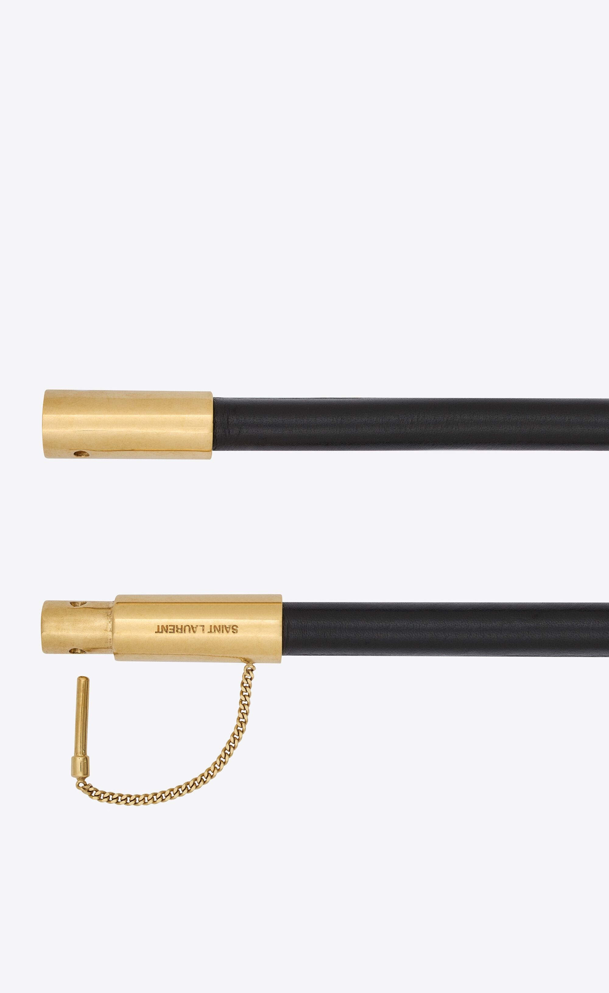 Saint Laurent Paris o1s1wg111224 Size: 75 / T-Bar Buckle Belt Smooth Leather Size ONE SIZE - 2 Thumbnail