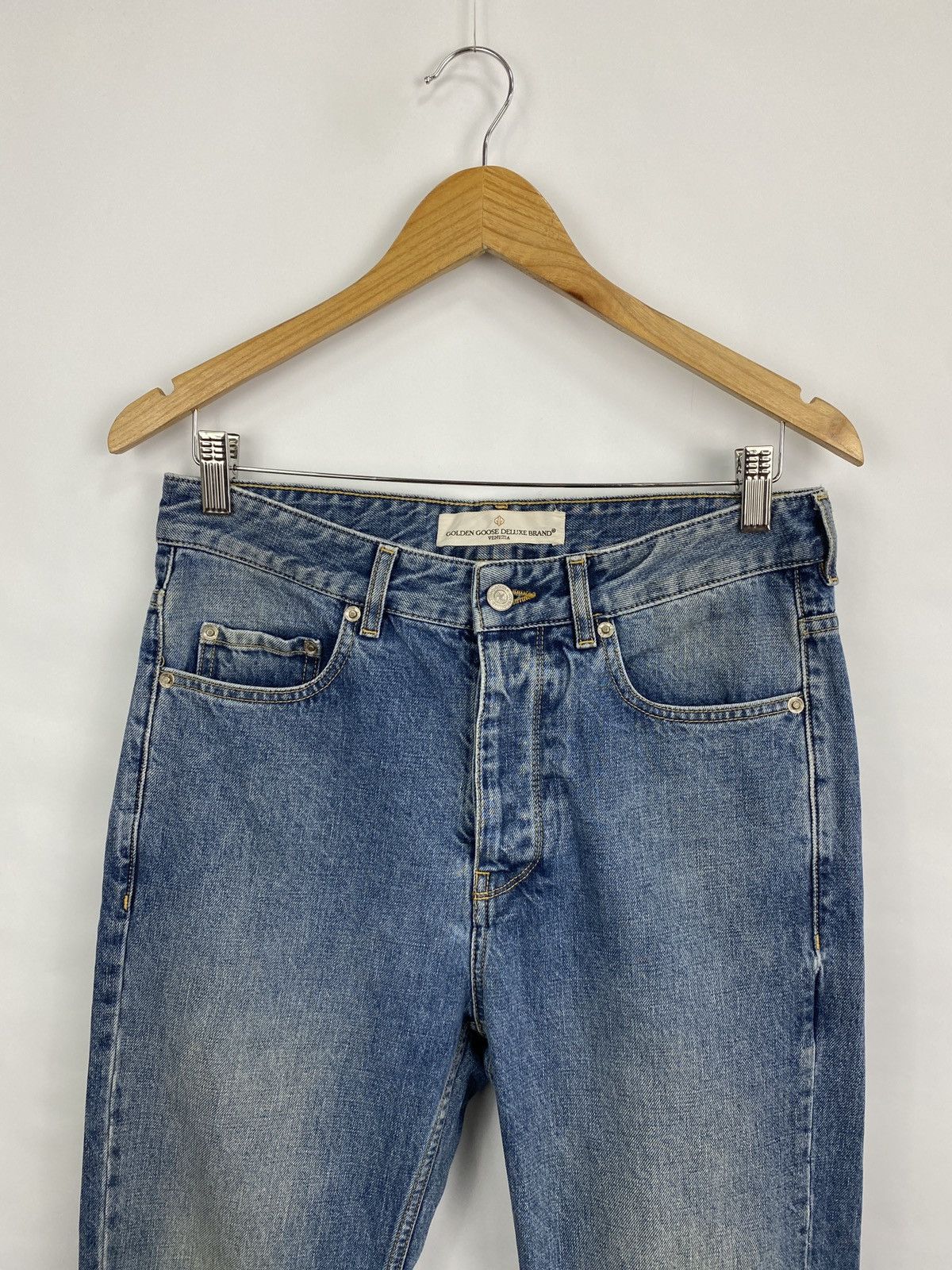 Golden Goose 🇮🇹 Golden Goose Deluxe Brand Jeans Venezia Y2K Rare Retro Size US 29 - 3 Thumbnail
