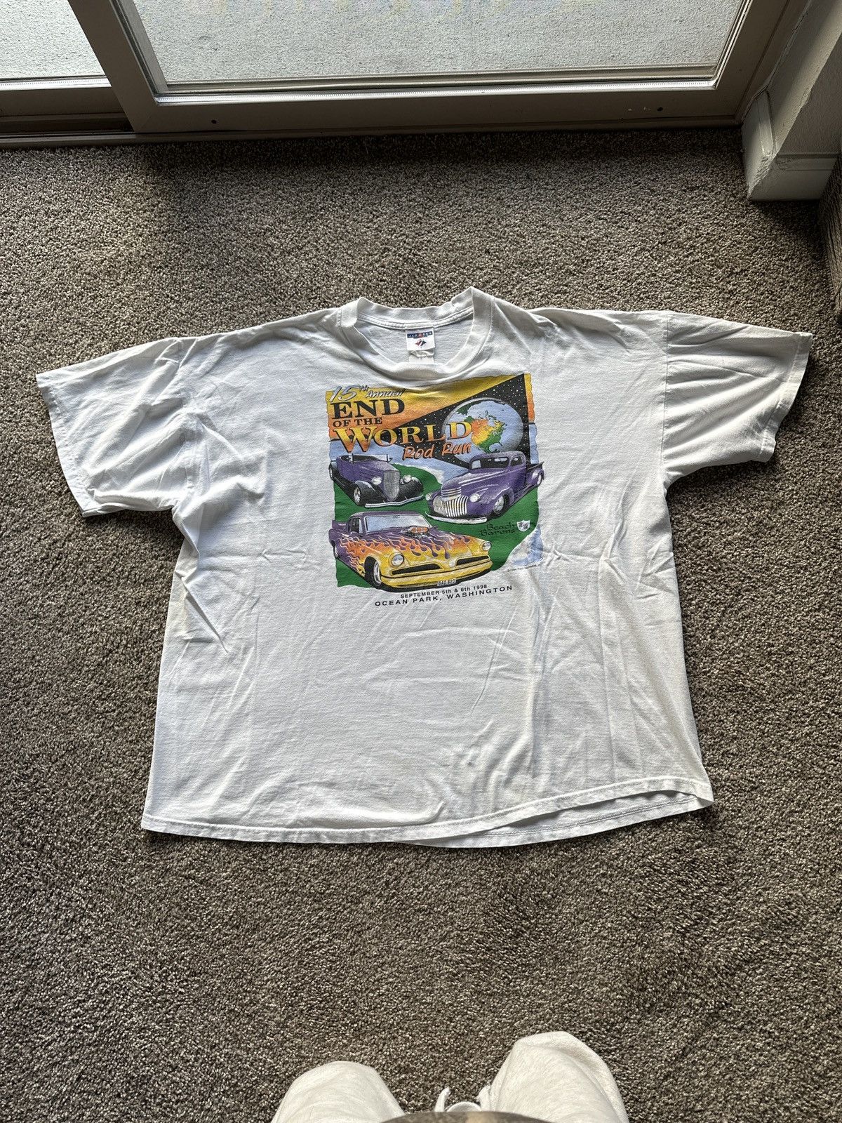 Jerzees Vintage End of the World Rod Run Graphic Size US XXL / EU 58 / 5 - 1 Preview