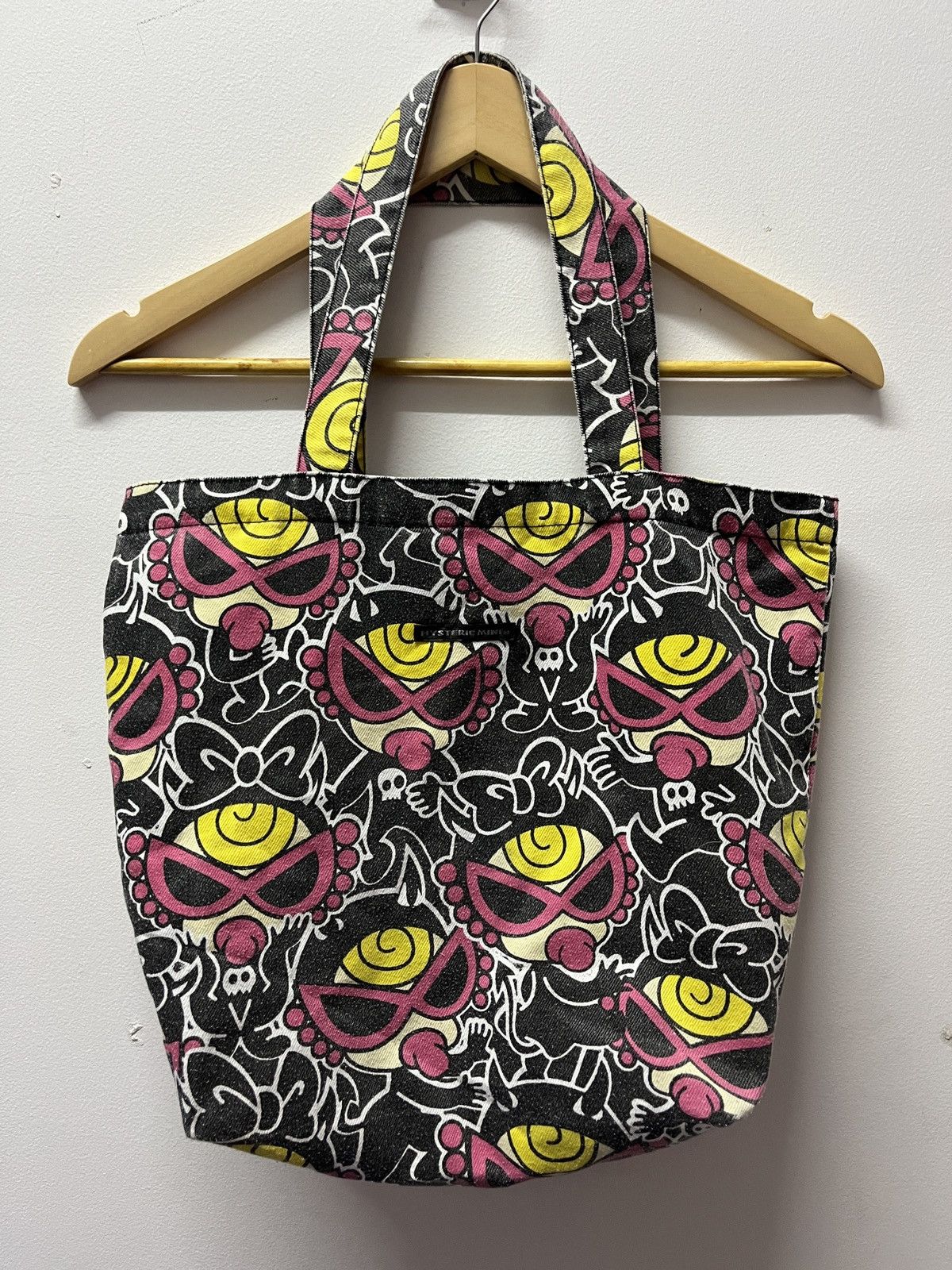 image of Hysteric Glamour Tote Bag in Black/Red, Men's