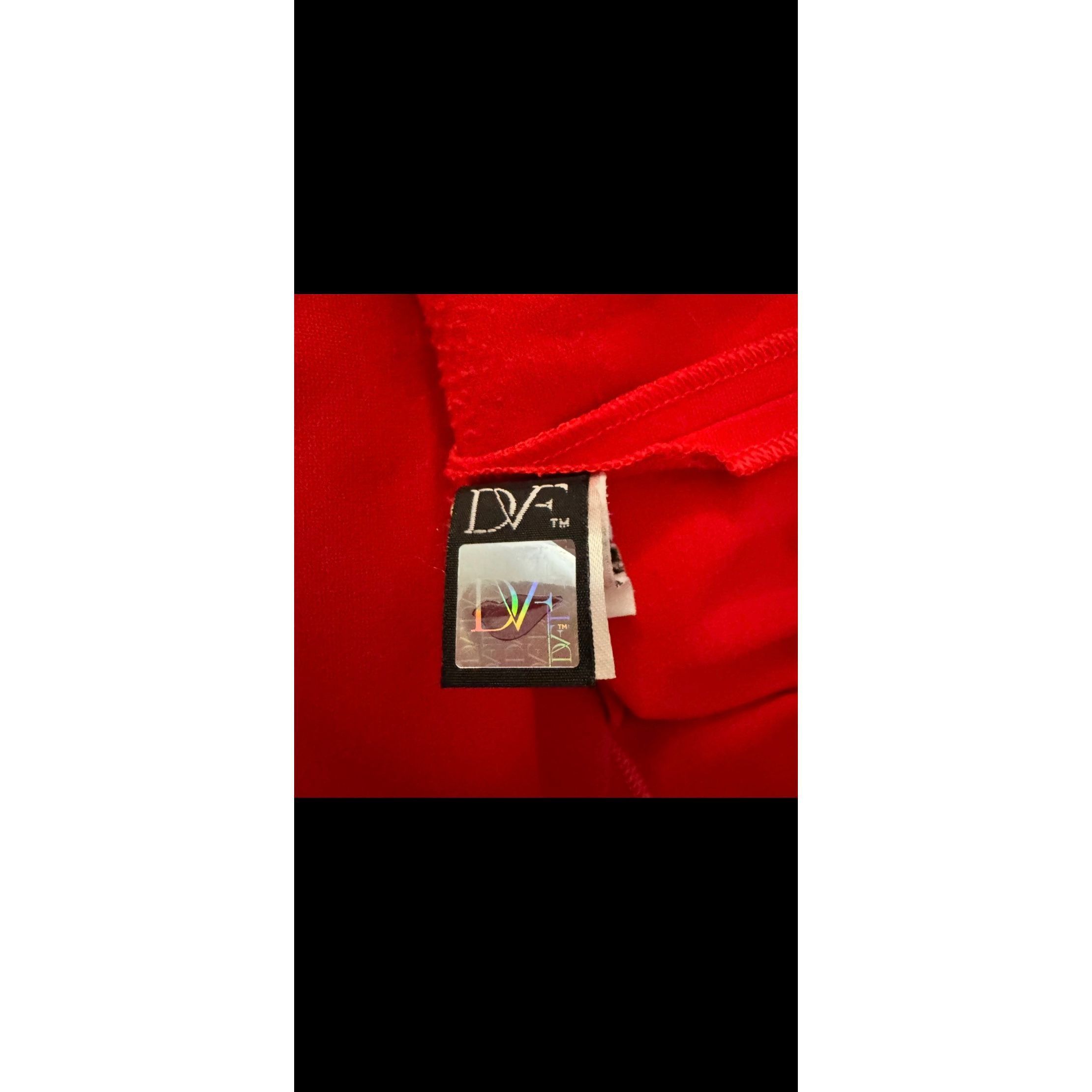 Diane von Furstenberg Diane von Furstenberg Red Pencil Skirt Women’s 12 Zip Back K Size 34" / US 12 / IT 48 - 5 Thumbnail