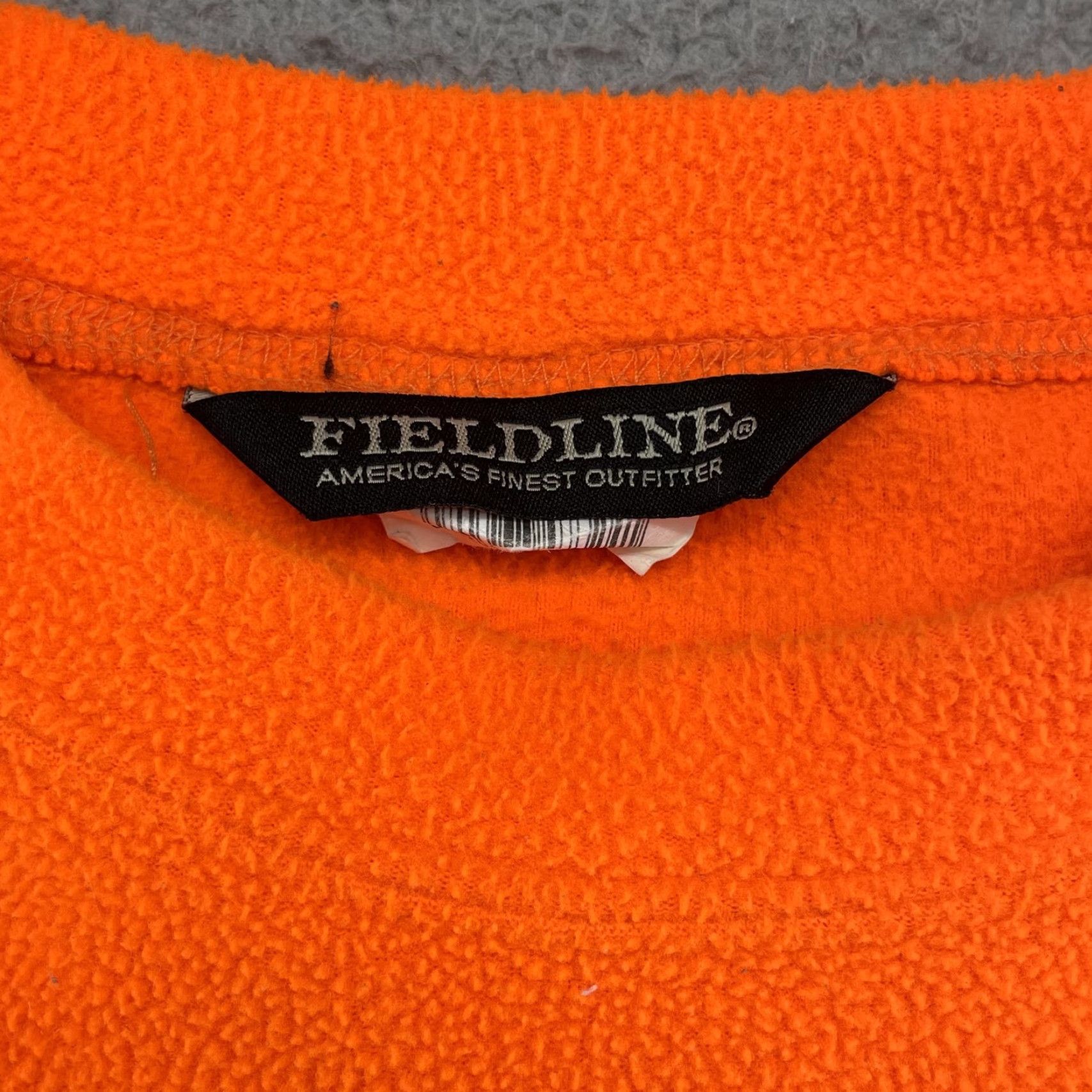 Vintage VINTAGE Fieldline Fleece Pullover Hoodie Mens 2XL Neon Orange Visibility Hunting Workwear Size US XXL / EU 58 / 5 - 4 Thumbnail