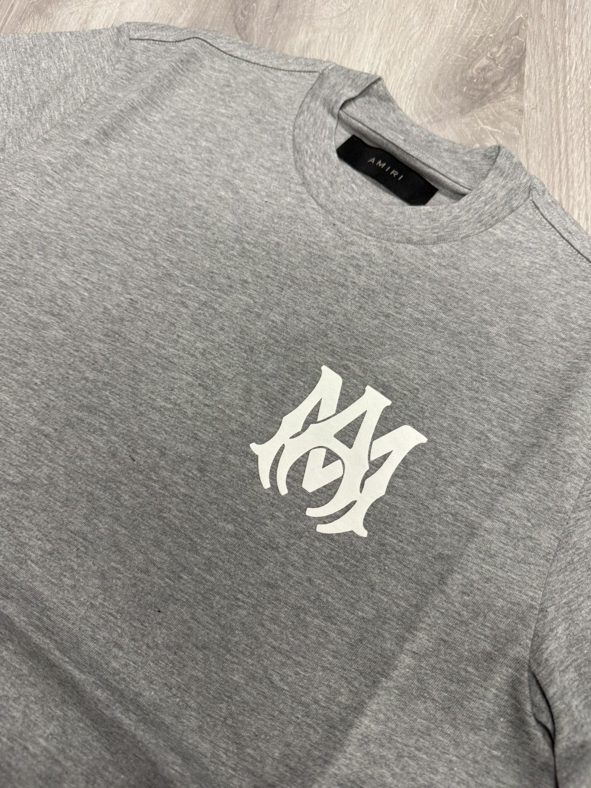 Amiri Amiri MA Logo Heather Grey Tee Size US XS / EU 42 / 0 - 3 Thumbnail