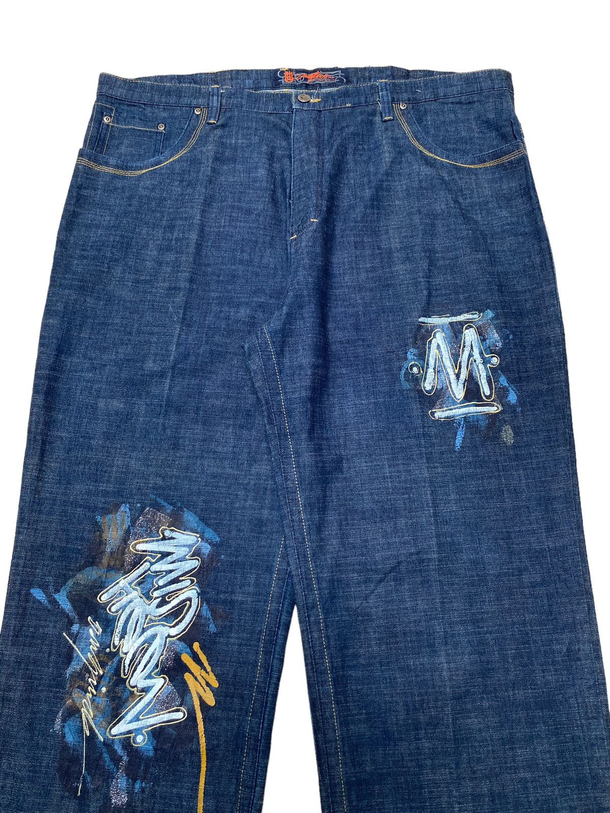 Designer × Japanese Brand × Vintage Vintage Japanese Brand Mizkeen Baggy Jeans 2000s Size US 44 / EU 60 - 3 Thumbnail