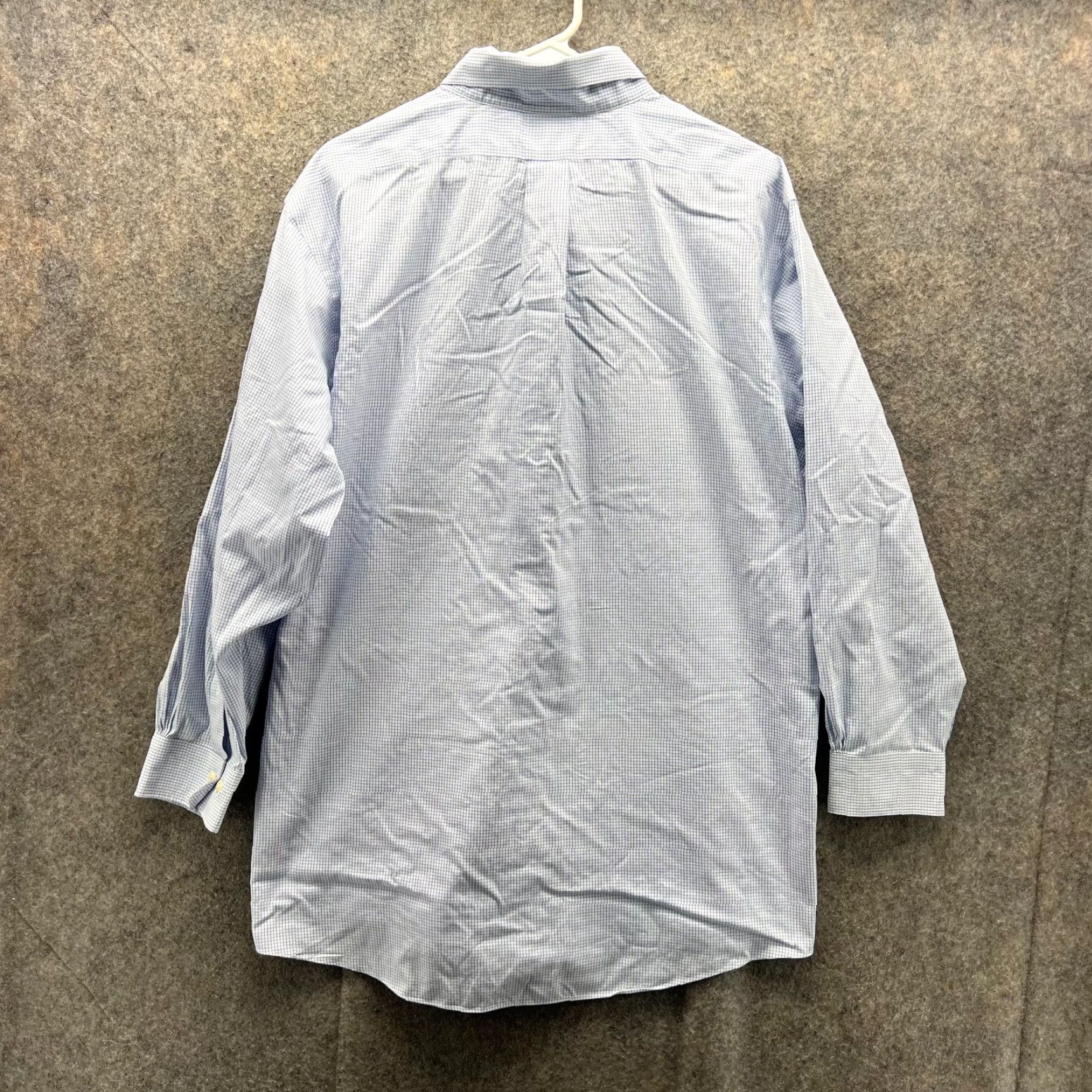 Brooks Brothers Brooks Brothers 1818 Shirt Men 17.5 2/3 Blue Gingham Button-Up Oxford Regent Shirt Size US XXL / EU 58 / 5 - 2 Thumbnail