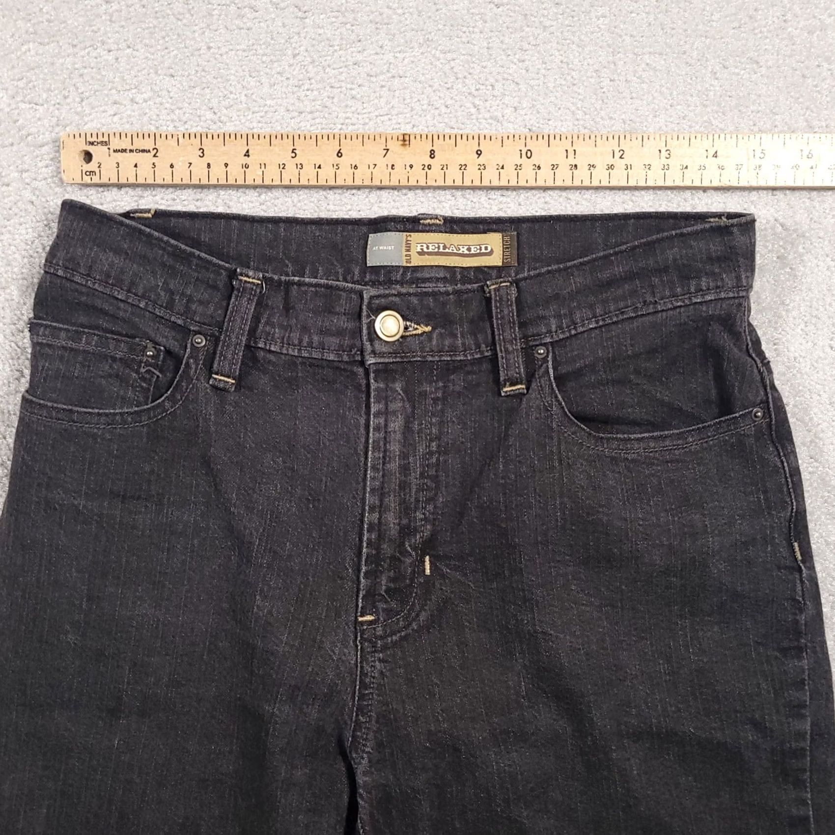Old Navy VINTAGE Old Navy Jeans Women's 4 Long Mid-Rise Black Y2K Relaxed 90s Mom Straight Pants Girls? Size 27" / US 4 / IT 40 - 4 Thumbnail