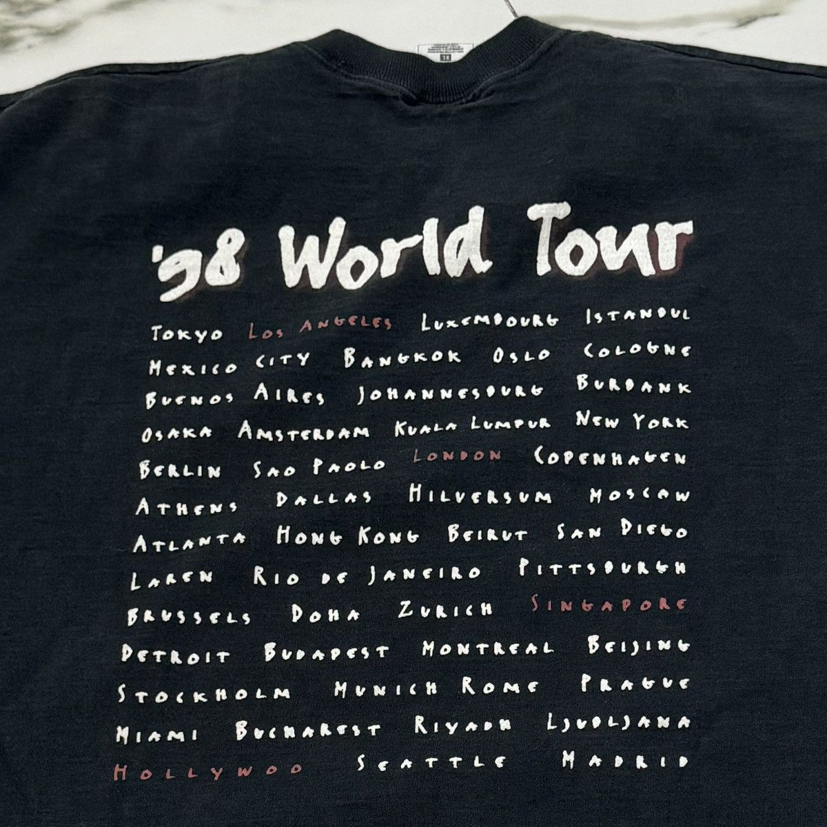 Band Tees × Vintage VINTAGE 90s U2 TOUR TEE! Size US XL / EU 56 / 4 - 6 Thumbnail