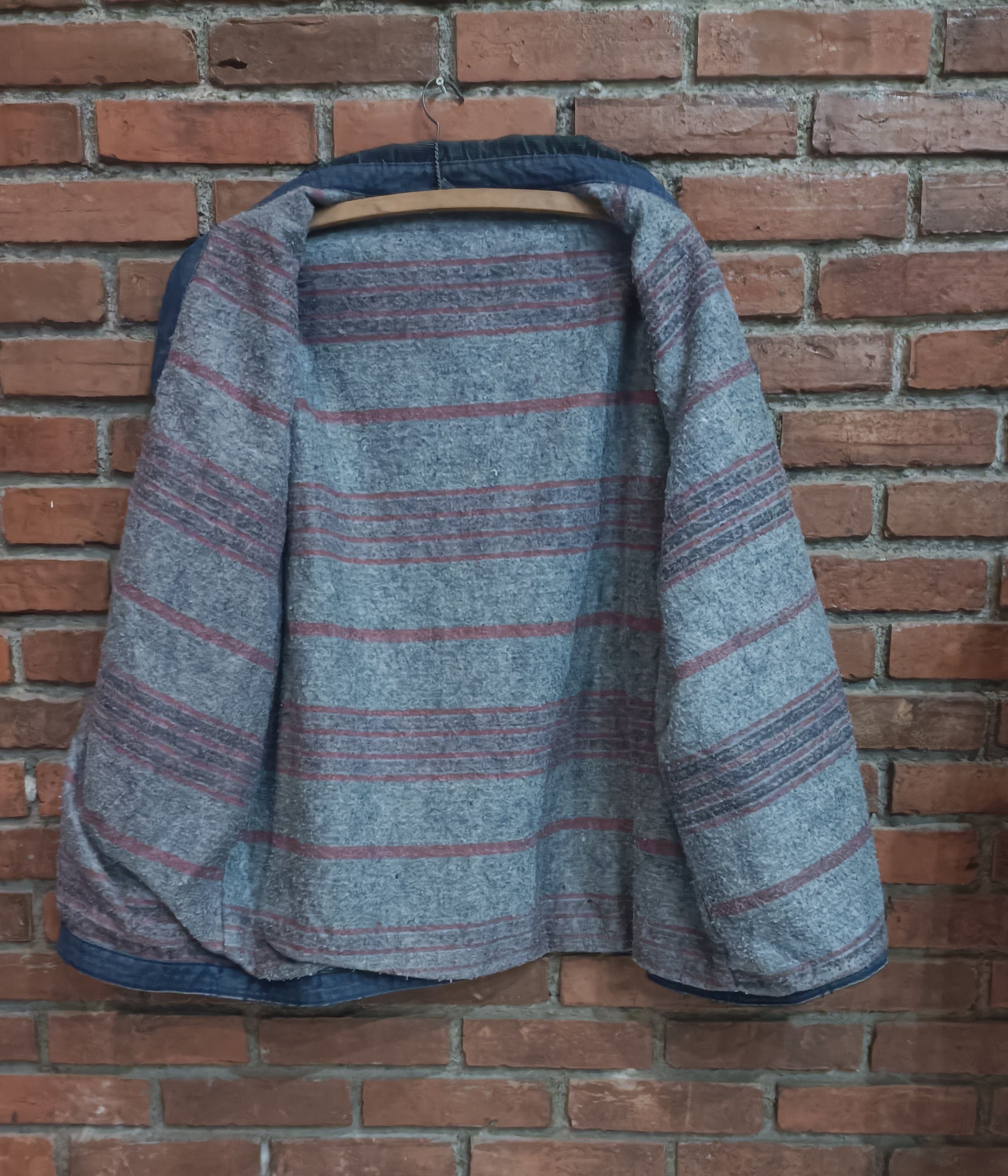 Vintage × Wrangler 60s Wrangler blue bell blanket linend chore Coat jacker Size US M / EU 48-50 / 2 - 3 Thumbnail