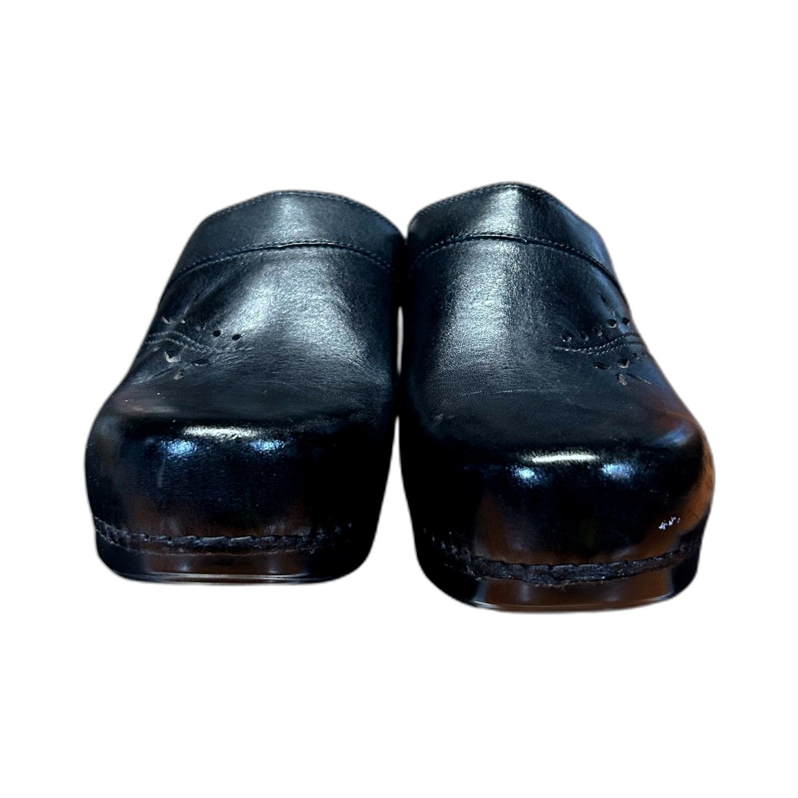 Dansko Dansko Clogs Professional Black Leather Flower Cutout Design Size US 9 / EU 42 - 4 Thumbnail