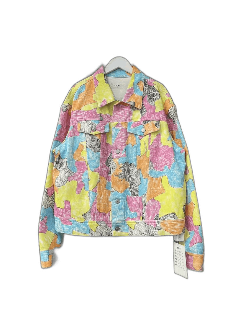 Celine Celine HandPainted Denim Jacket Size US M / EU 48-50 / 2 - 1 Thumbnail
