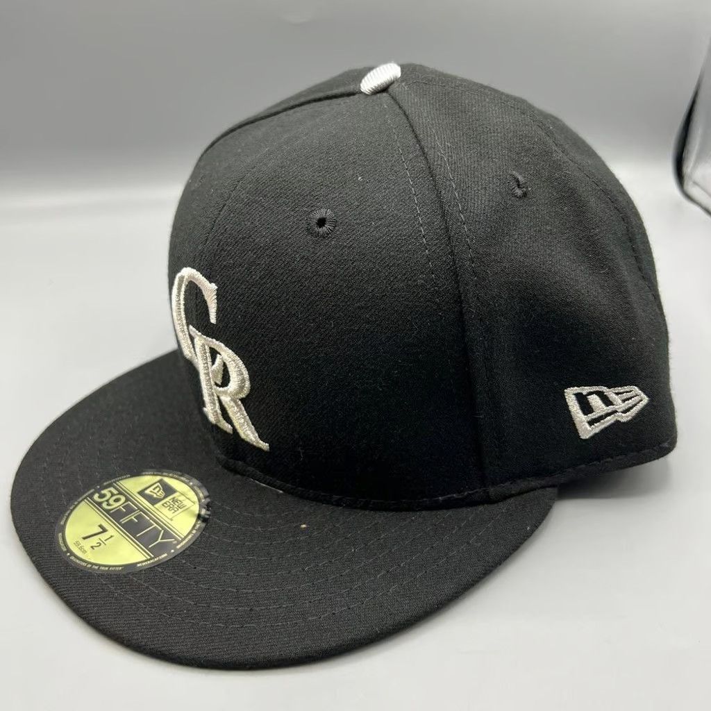 New Era Colorado Rockies Hat Men 7 1/2 59Fifty New Era MLB Fitted Size ONE SIZE - 2 Thumbnail