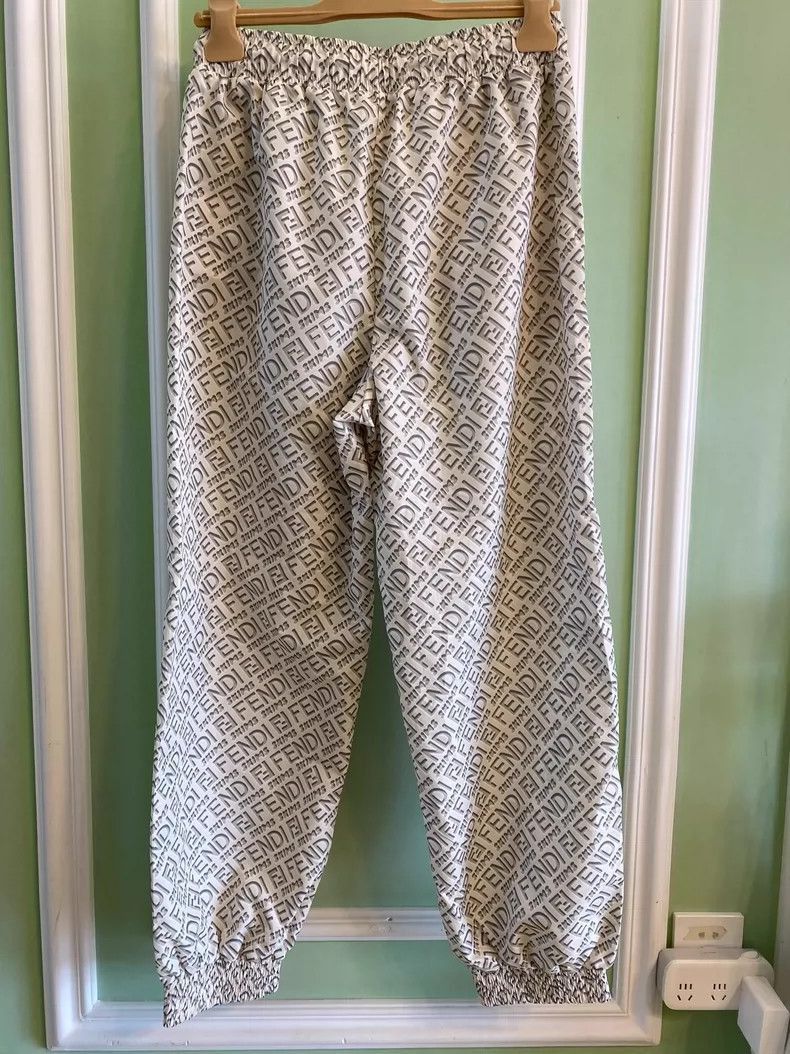 Fendi Fendi Logo Print Athletic Pants Size 22" - 3 Thumbnail