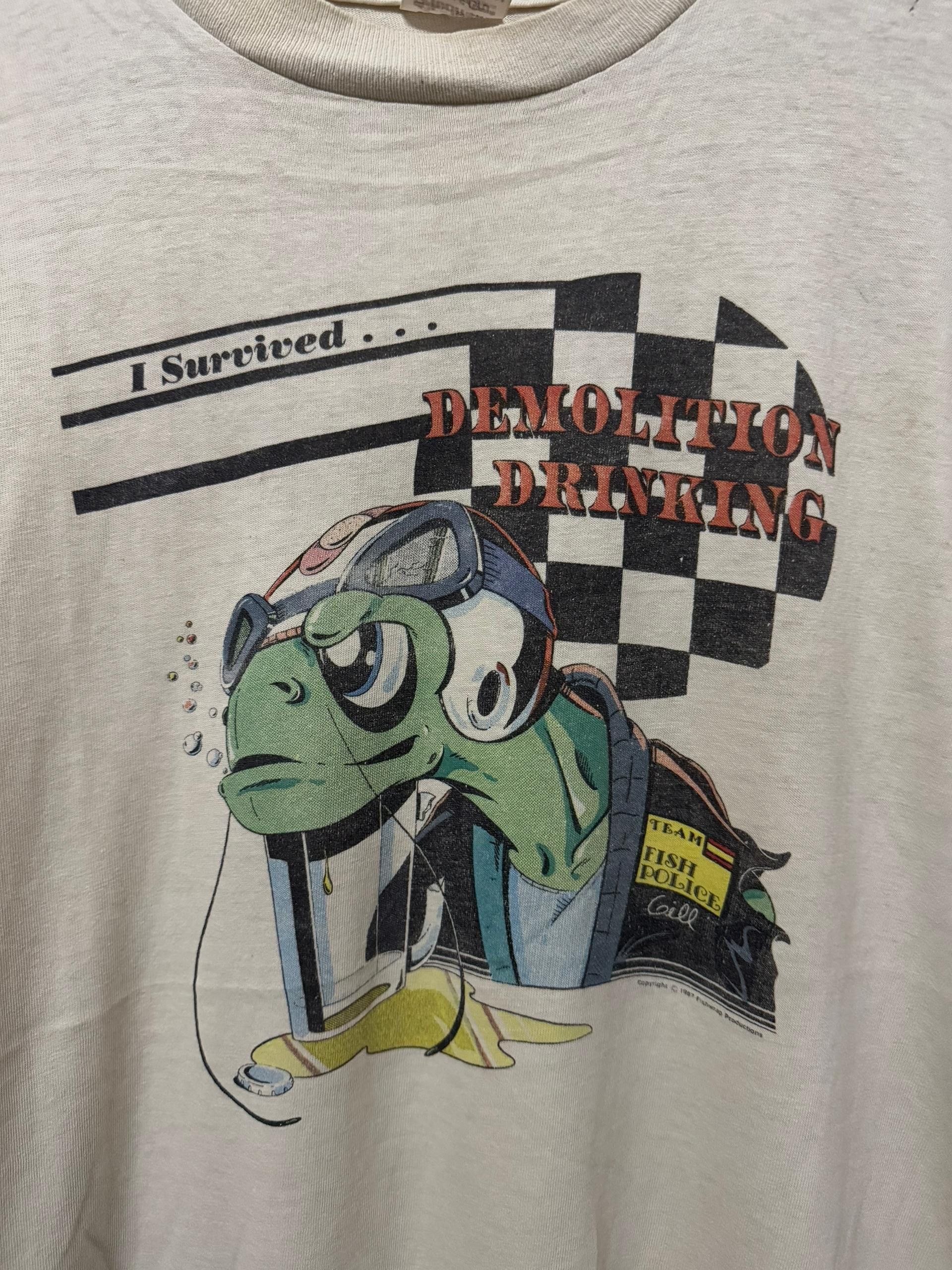 Vintage Vintage fish Police team comic Book 1987 tshirt Size US M / EU 48-50 / 2 - 2 Thumbnail