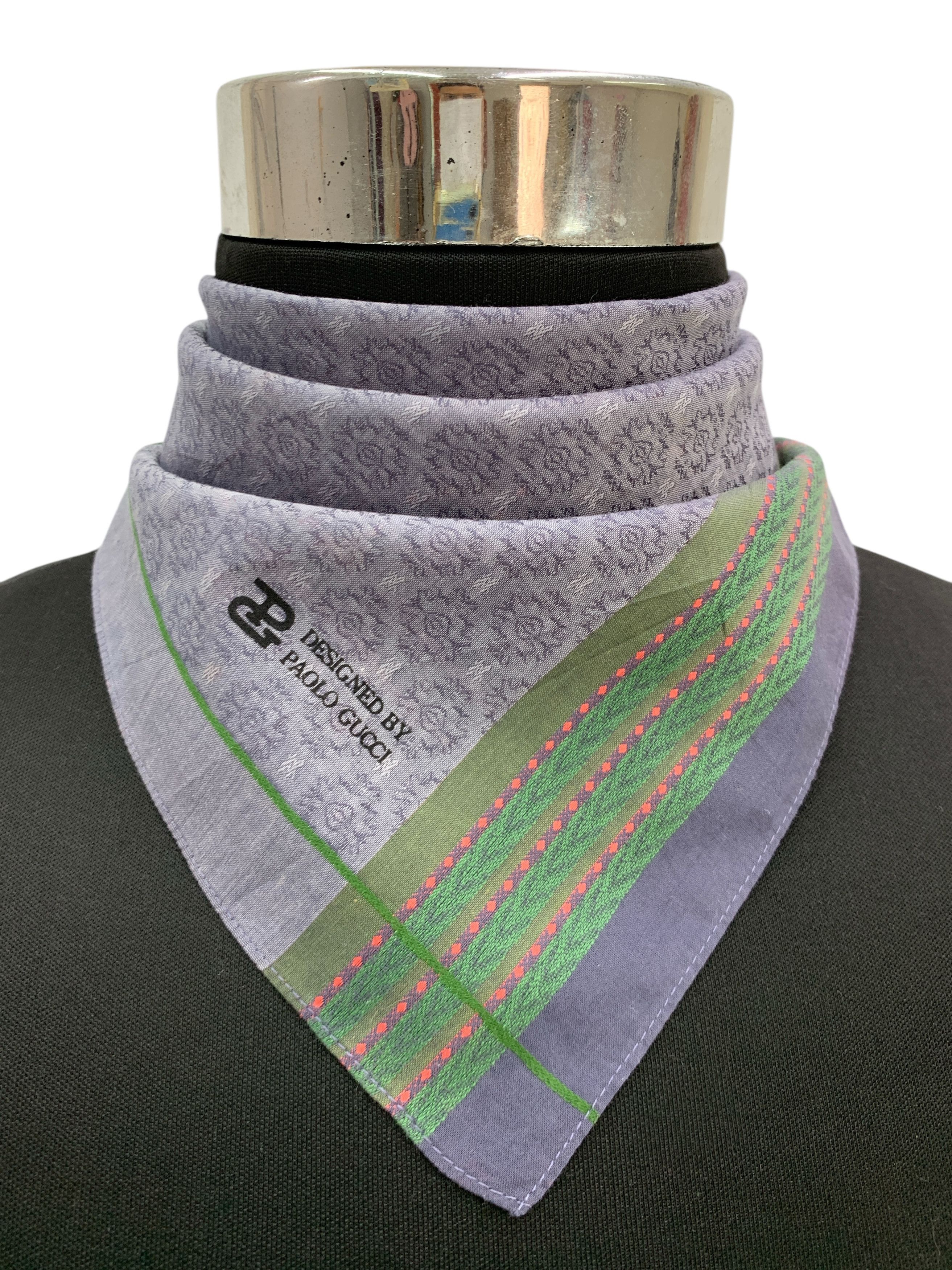 Paolo Gucci × Vintage Vintage Paolo Gucci Neckerchief/Handkerchief - HKA920 Size ONE SIZE - 1 Thumbnail