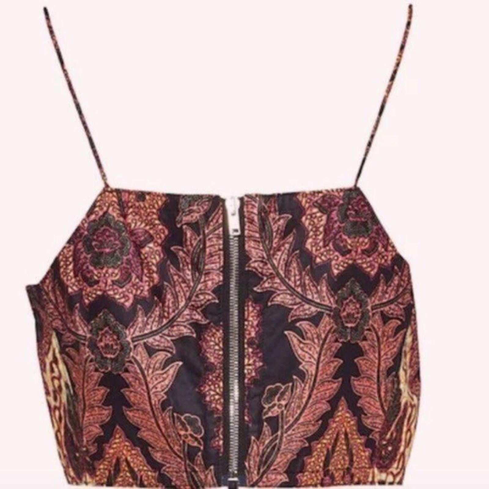 Isabel Marant Isabel Marant Embroidered Crop Top Copper size 8 Size M / US 6-8 / IT 42-44 - 2 Thumbnail