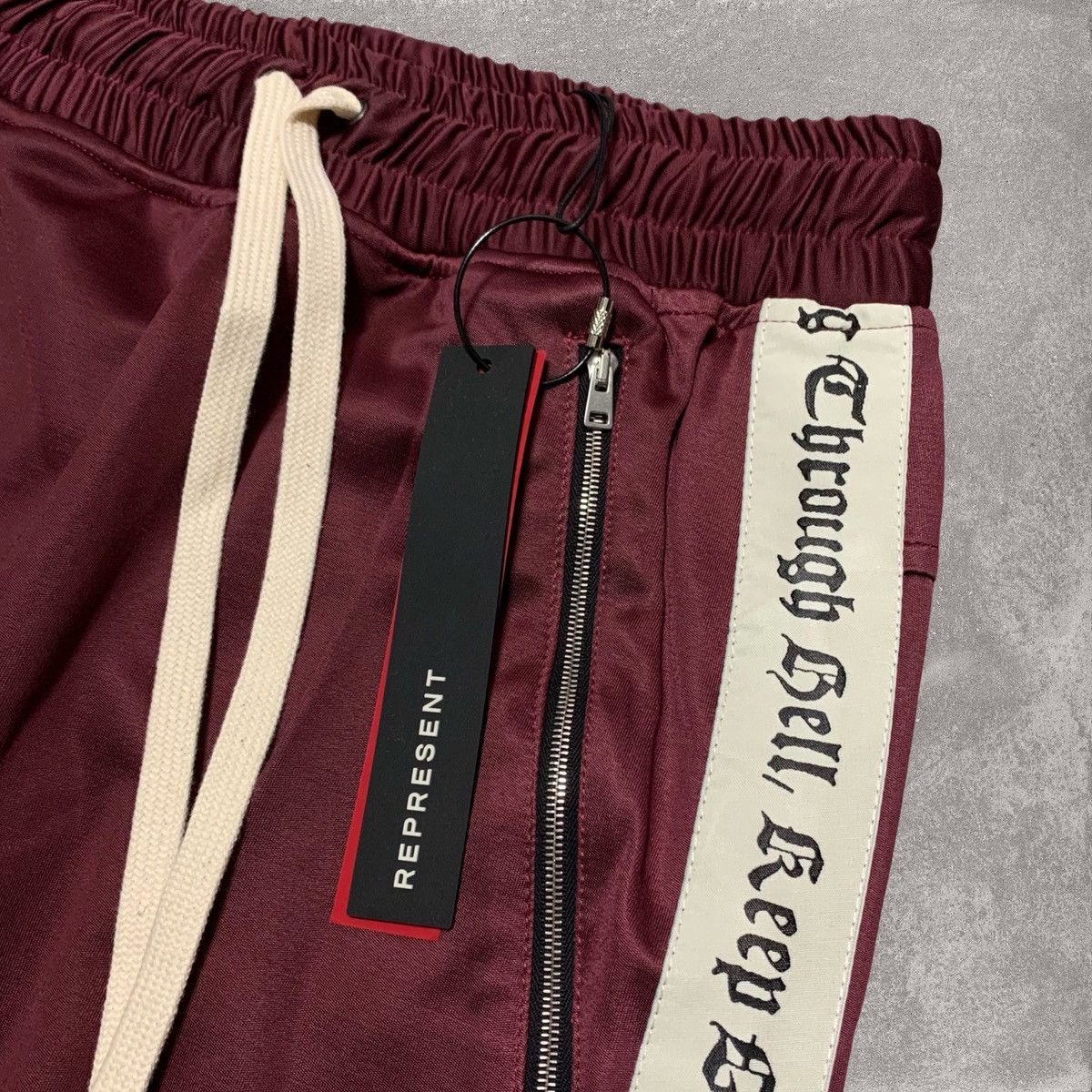 Represent Clo. Represent XS Track Pants Bottoms Burgundy Wide Awake Size US 28 / EU 44 - 3 Thumbnail