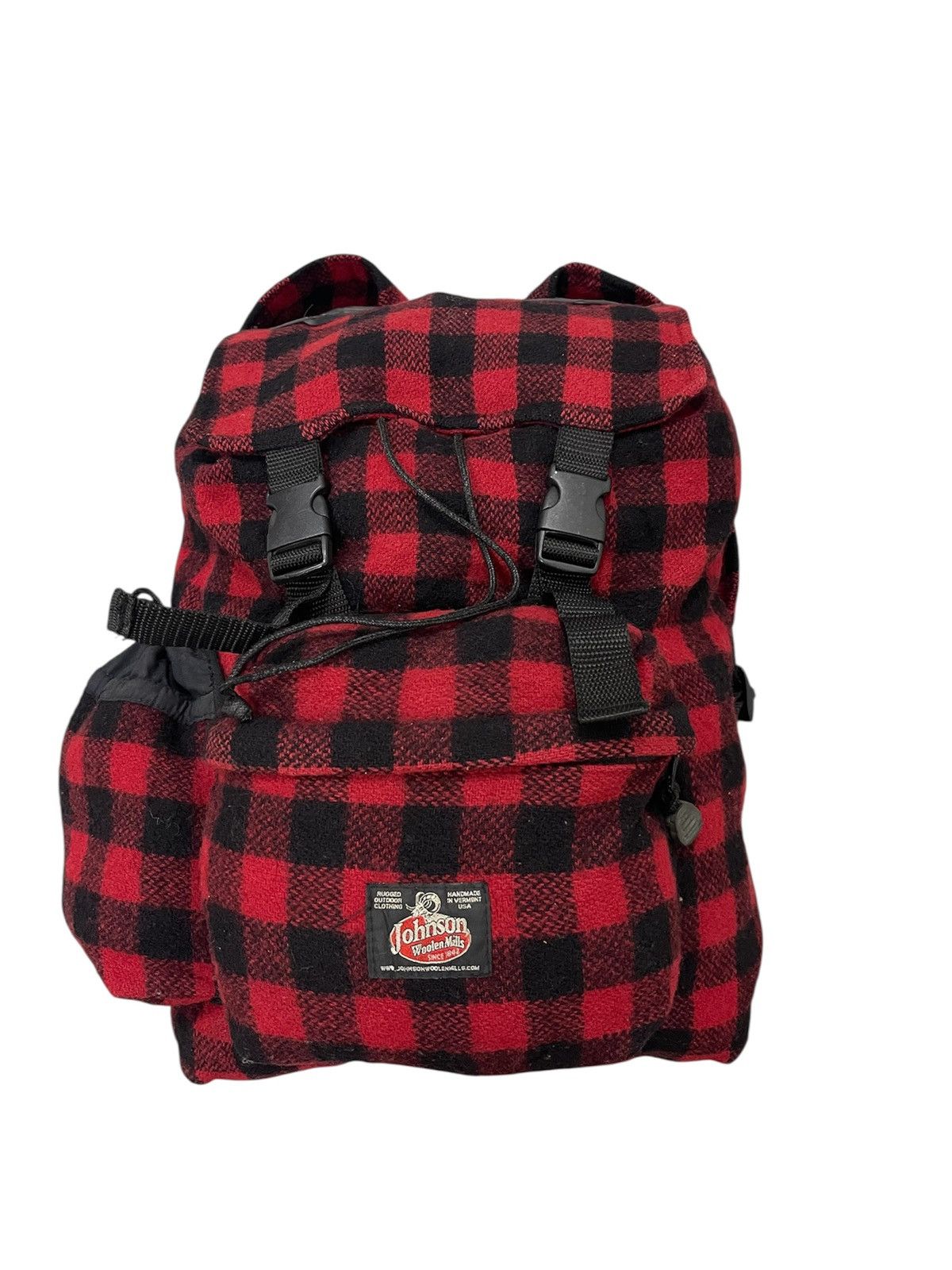 Johnson Woolen Mills Red Plaid Johnson Woolen Mill Rucksack Bagpack Size ONE SIZE - 1 Thumbnail