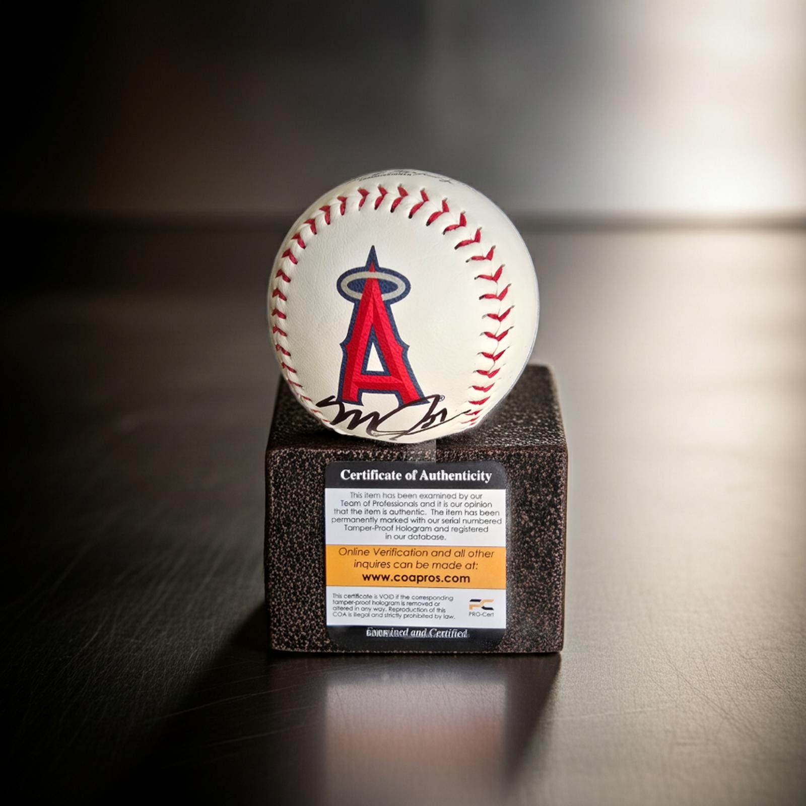Other Mike Trout Signed Angels Rawlings Logo Baseball With COA Size ONE SIZE - 1 Thumbnail