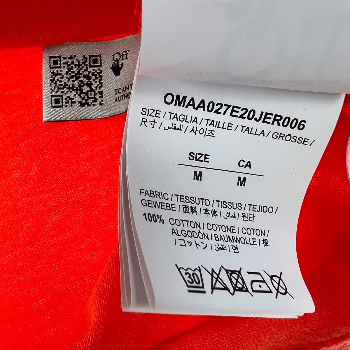Off-White Off-White Stencil Arrows Orange T Shirt Size US M / EU 48-50 / 2 - 3 Thumbnail