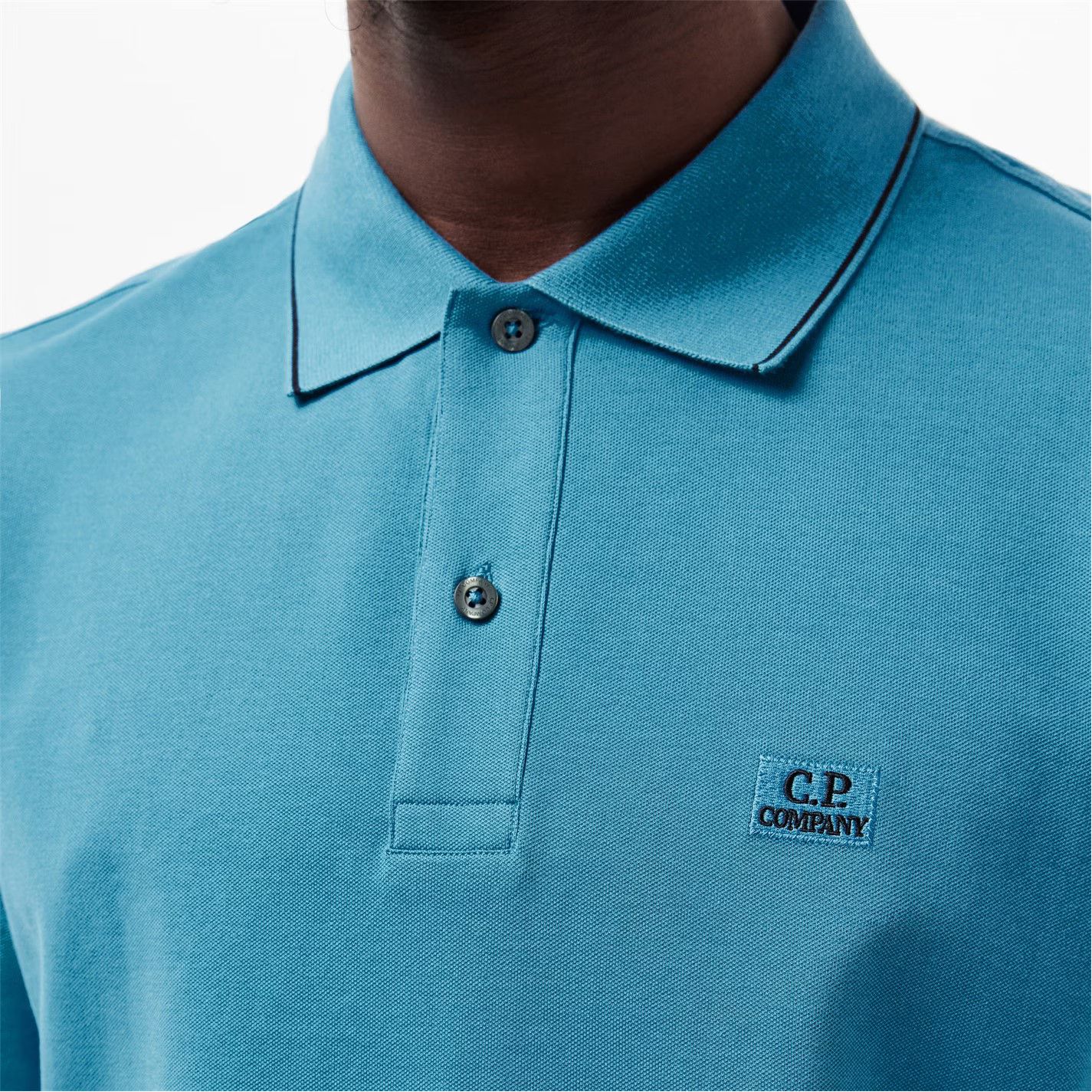 C.P. Company o1g2r1mq0426 Polo Shirt in Blue Size US L / EU 52-54 / 3 - 3 Thumbnail