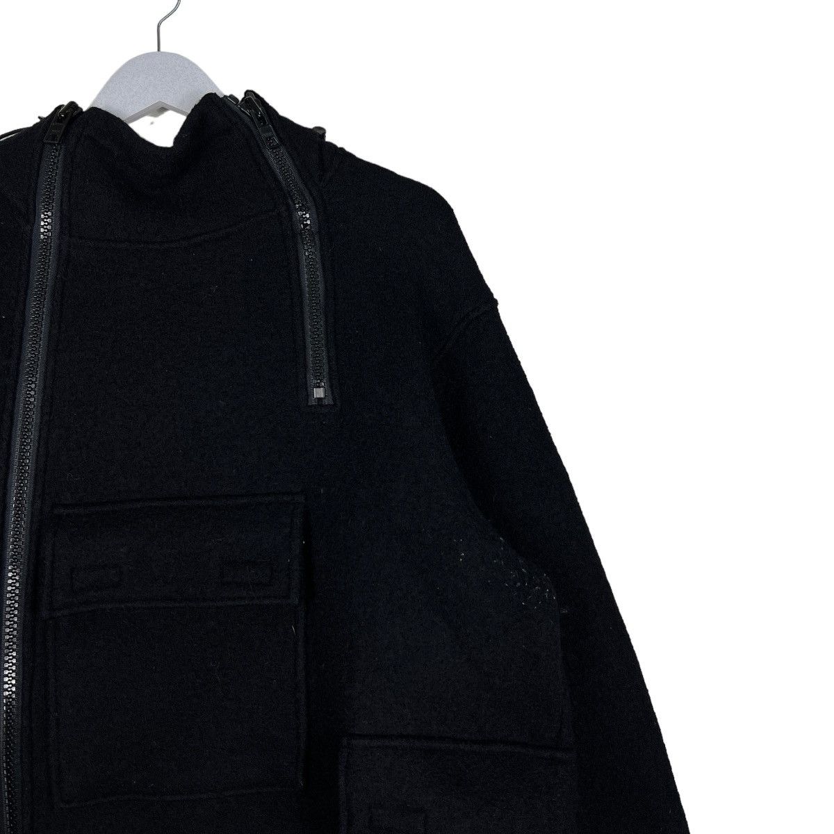 If Six Was Nine 🔥 ALLEN & HANSON WOOL 3 POCKET ASYMMETRICAL ZIPPER JACKET Size US M / EU 48-50 / 2 - 6 Thumbnail