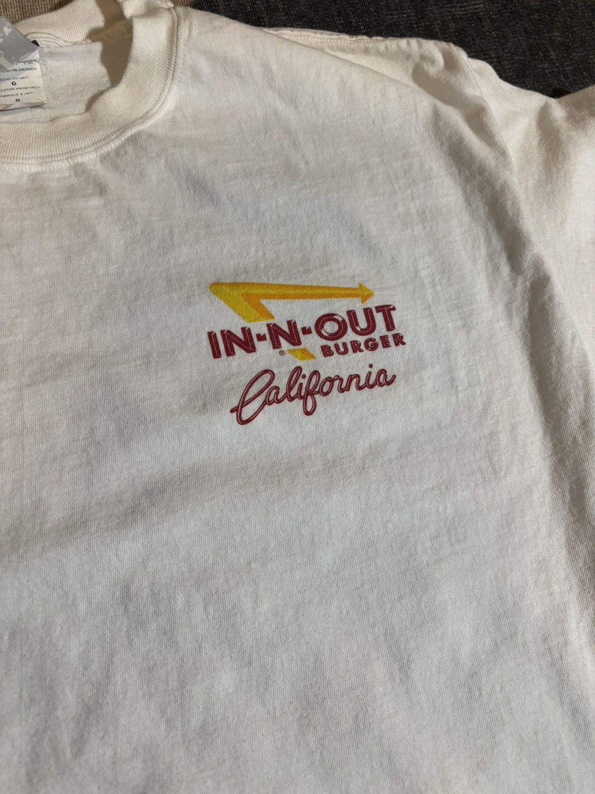 Hanes In-N-Out Burger California Tee – Size L – Hanes Beefy-T Size US L / EU 52-54 / 3 - 2 Thumbnail