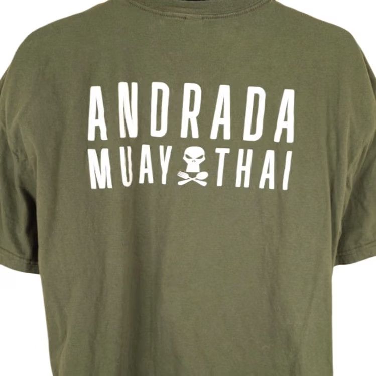 Gildan Gildan Andrada Muay Thai T-Shirt Mens 2XL Green Thai Boxing Martial Arts Sports Shirt Mens Size US XXL / EU 58 / 5 - 2 Thumbnail