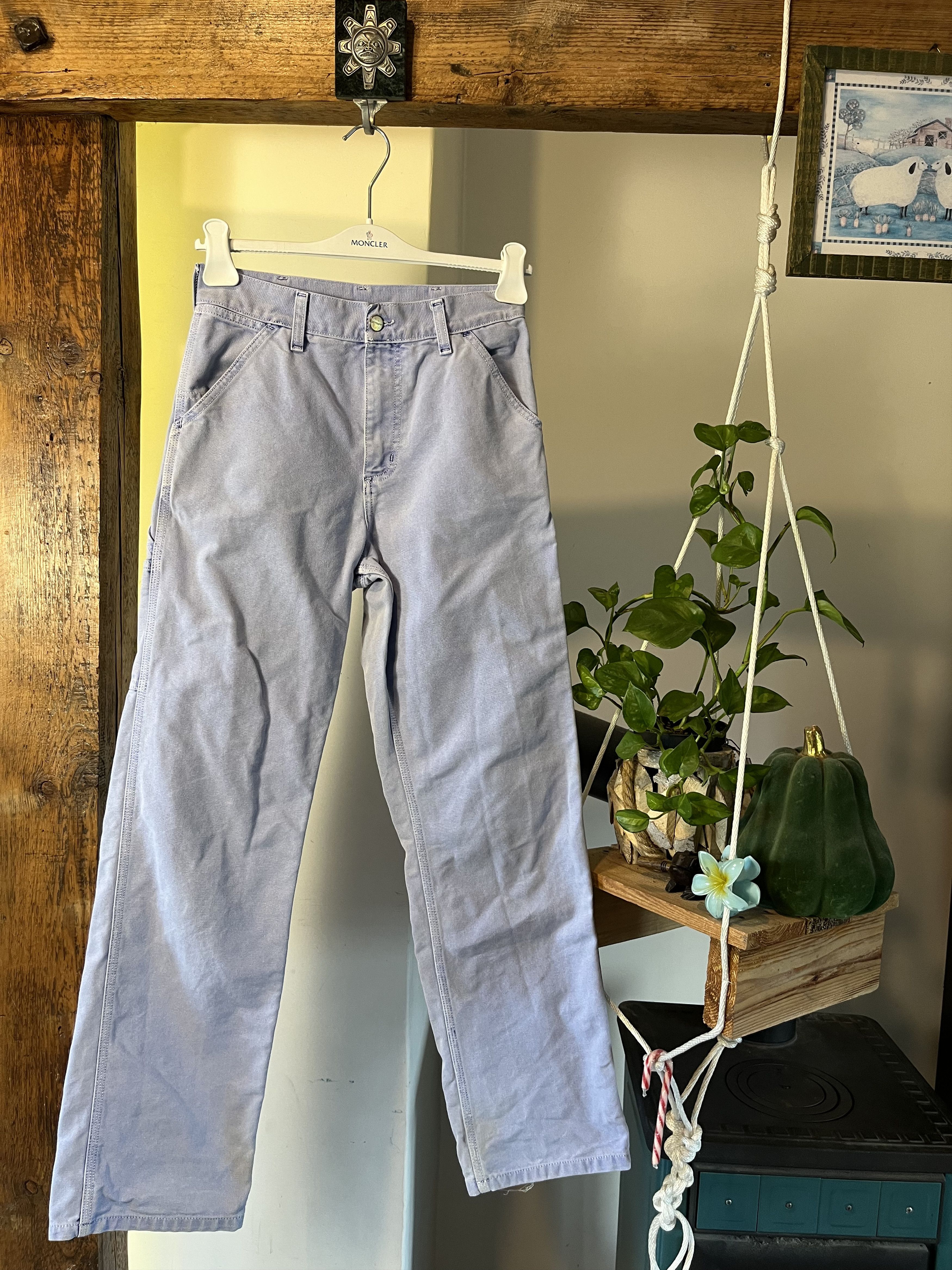 Carhartt Wip Carhartt WIP Single Knee Purple Lilac Workwear Pants Size US 26 / EU 42 - 2 Thumbnail