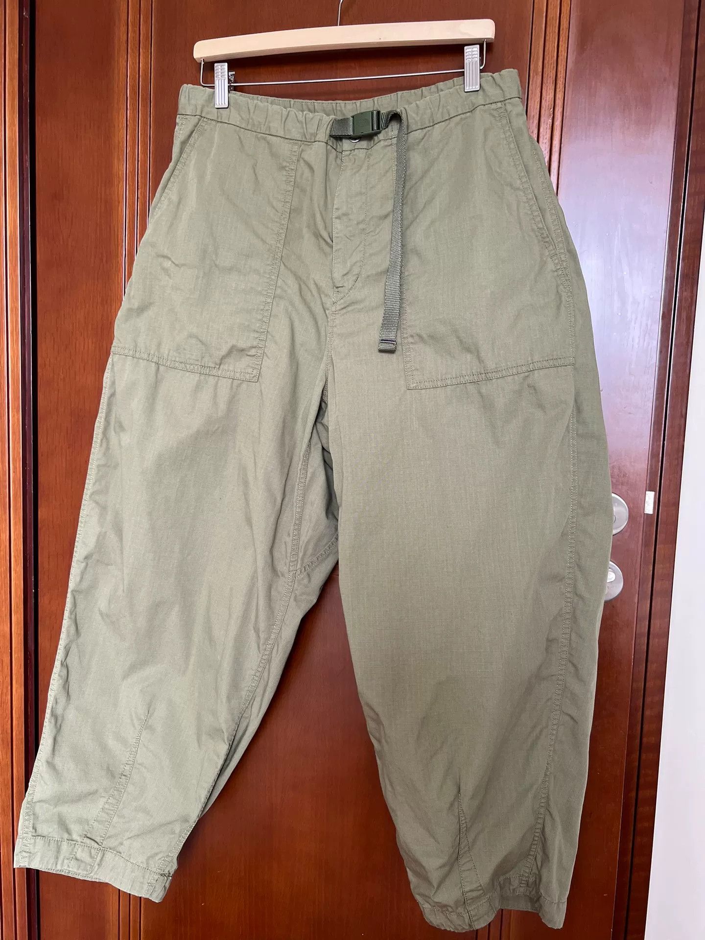 The North Face Purple Label Nanamica Green Wide-Leg Trousers Size US 34 / EU 50 - 1 Thumbnail